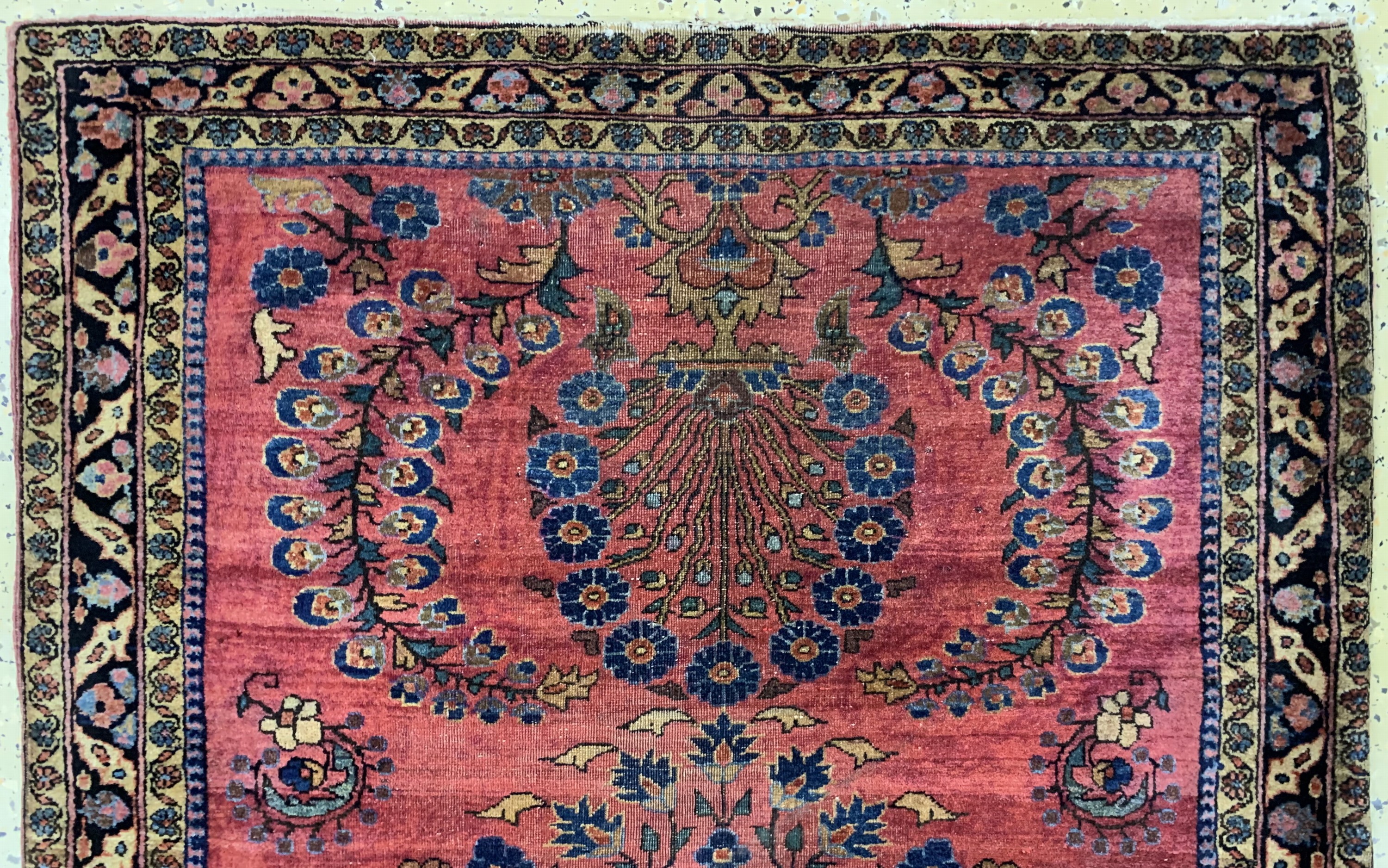 Detail a: Us Re-Import Sarogh, Persien, um 1900, Wolle auf Baumwolle, ca. 146 x 99 cm, EHZ: 4