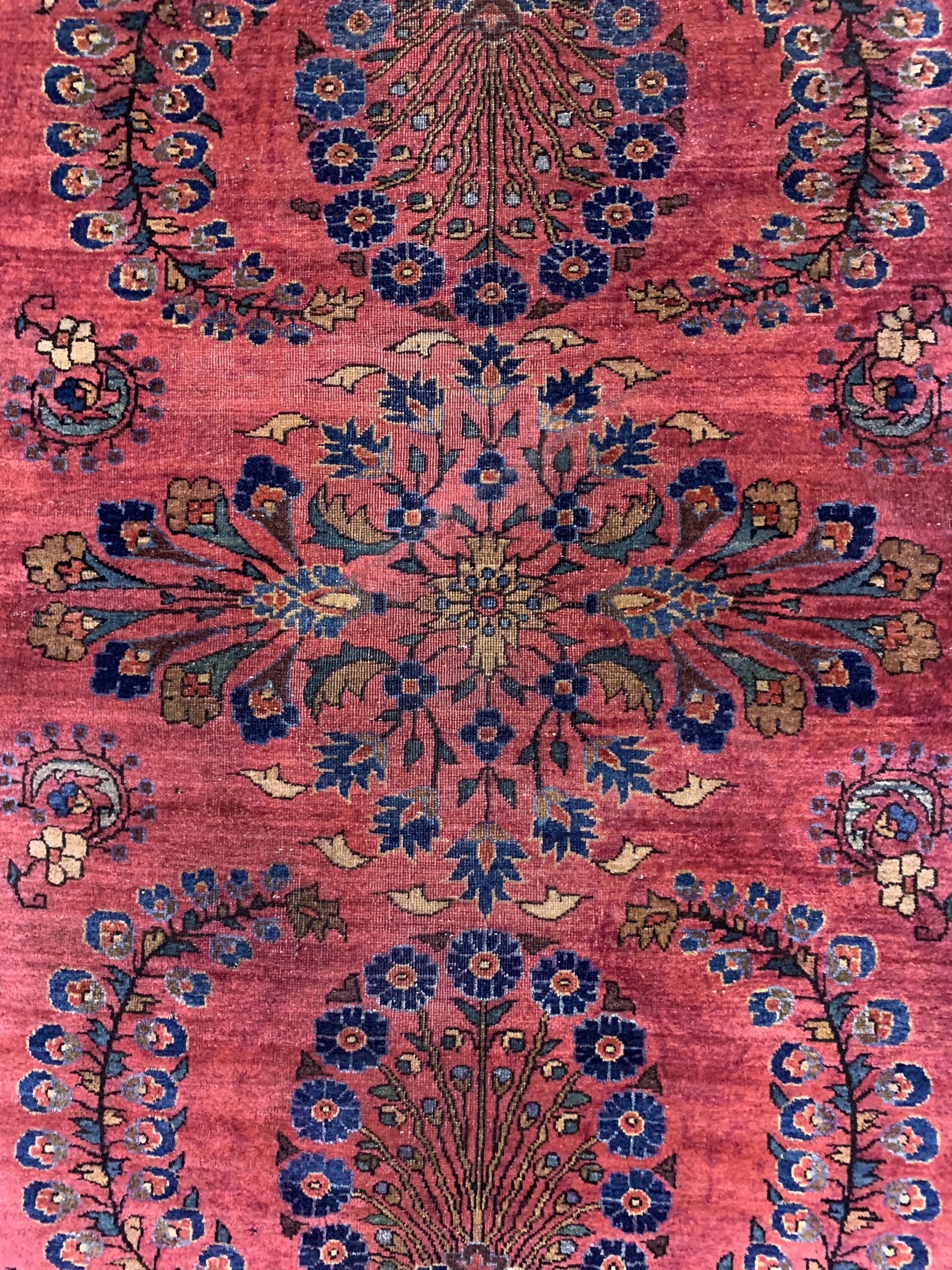 Detail b: Us Re-Import Sarogh, Persien, um 1900, Wolle auf Baumwolle, ca. 146 x 99 cm, EHZ: 4
