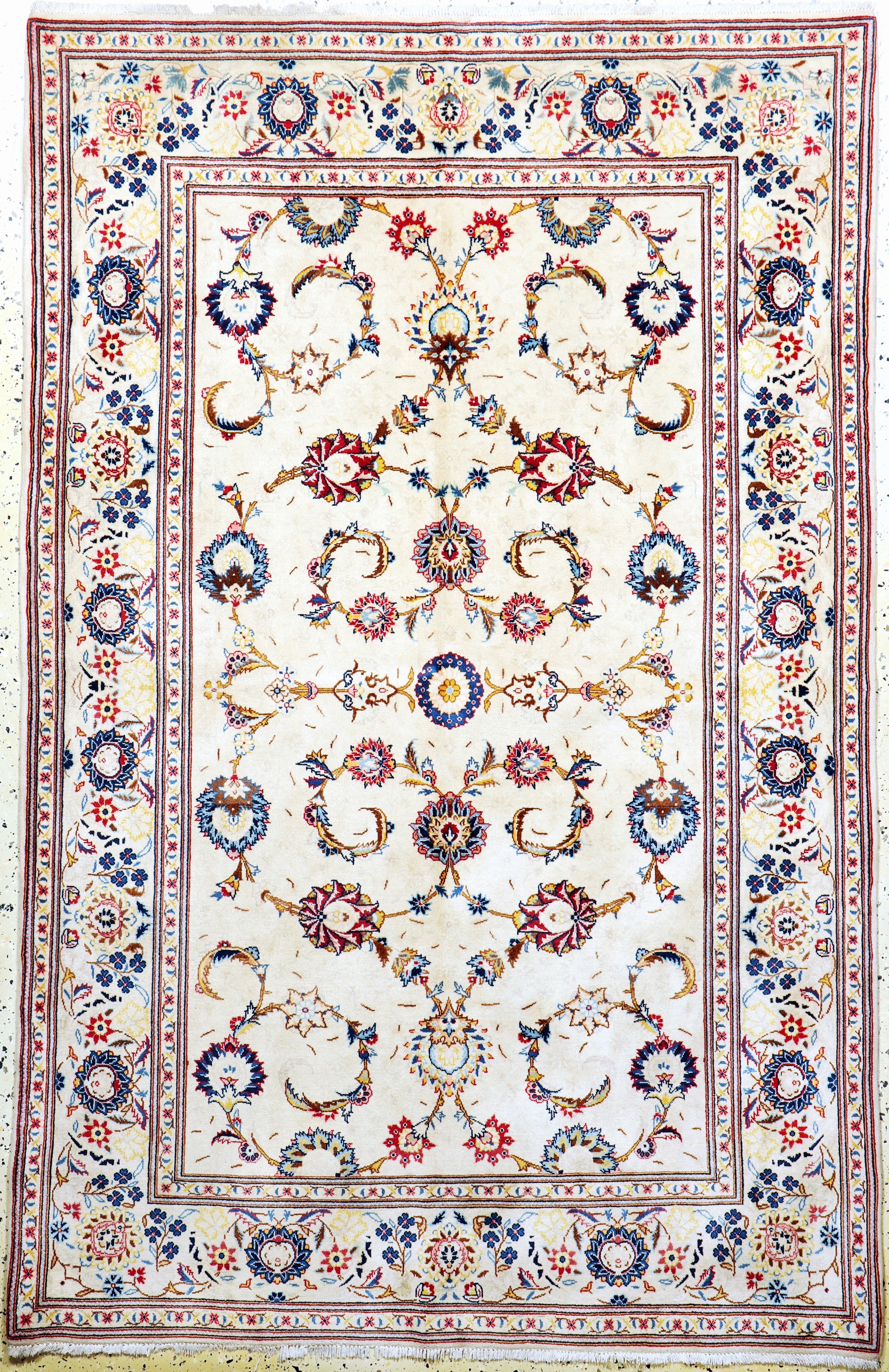 Keschan fein alt, Persien, Anfang 20.Jhd, Wolle auf Baumwolle, ca. 214 x 137 cm, EHZ: 2