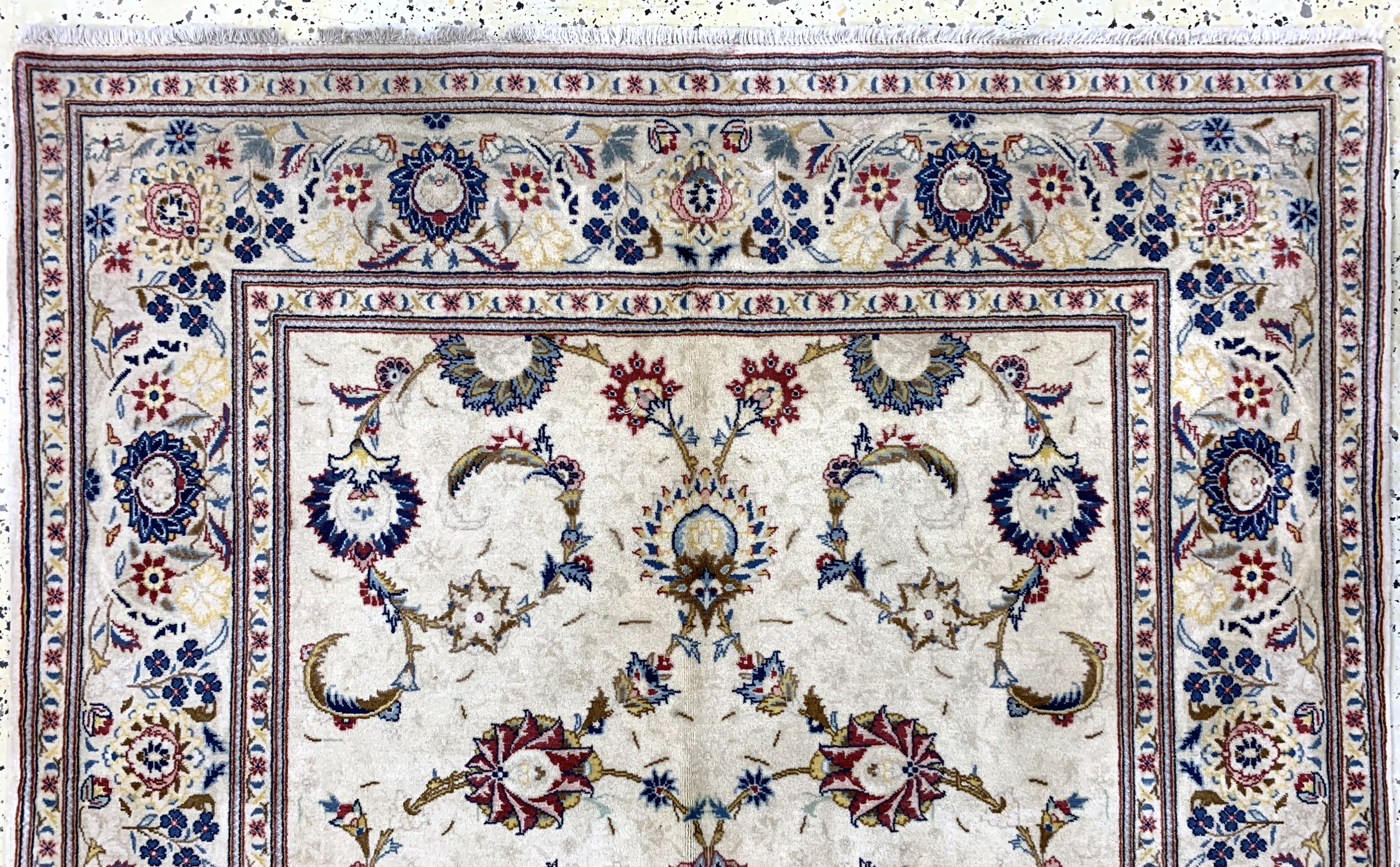 Detail a: Keschan fein alt, Persien, Anfang 20.Jhd, Wolle auf Baumwolle, ca. 214 x 137 cm, EHZ: 2