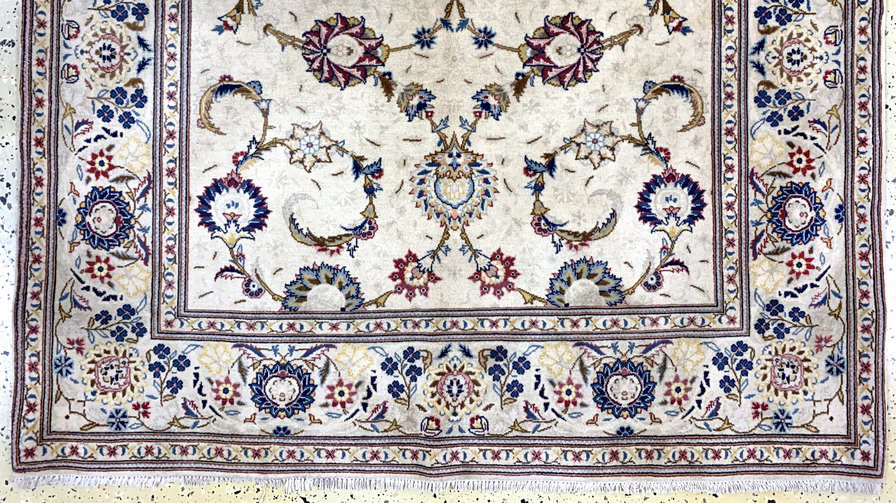 Detail b: Keschan fein alt, Persien, Anfang 20.Jhd, Wolle auf Baumwolle, ca. 214 x 137 cm, EHZ: 2