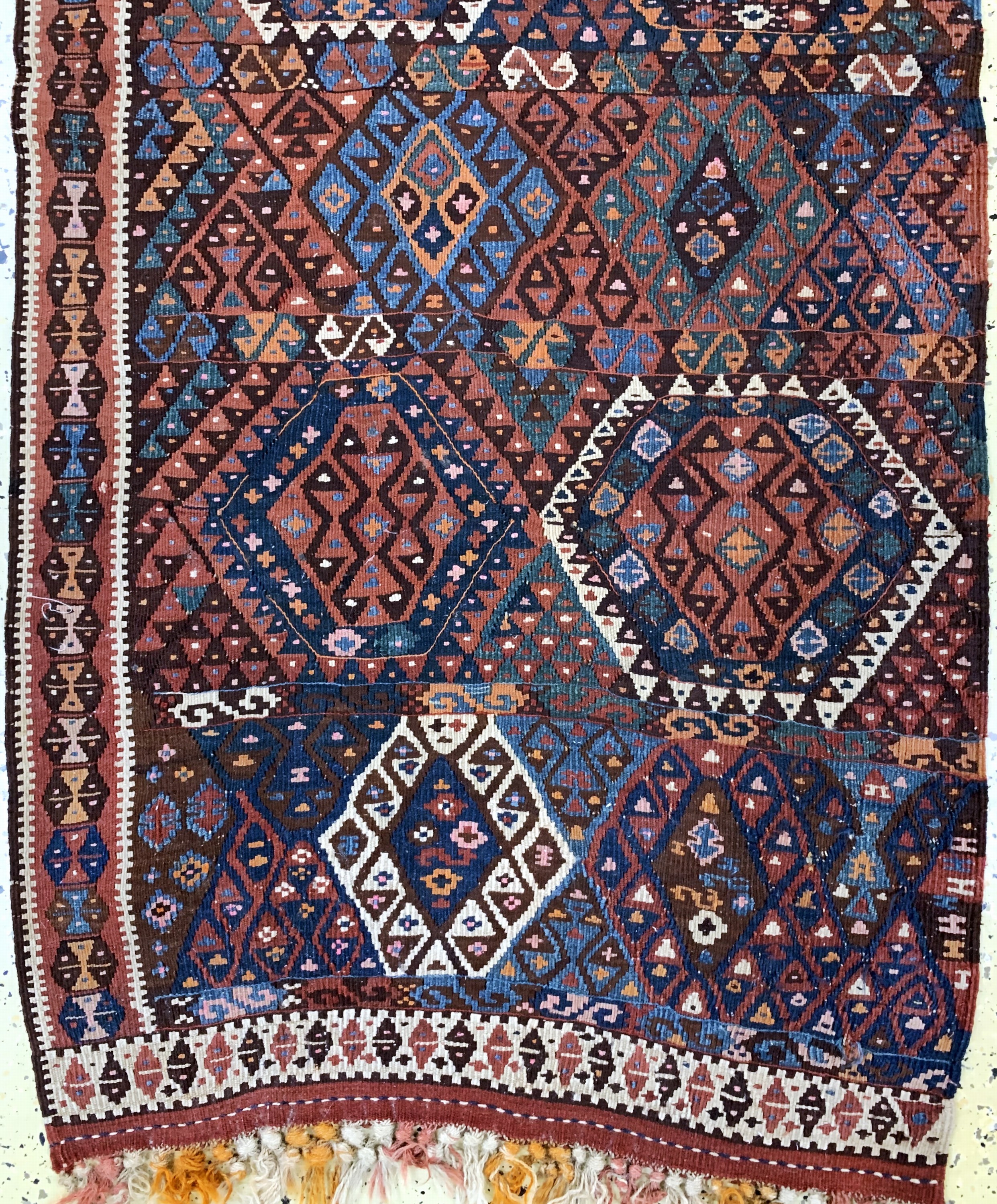 Detail b: Malatya Kelim antik, Türkei, 19.Jhd, Wolle auf Wolle, ca. 190 x 90 cm, EHZ: 2