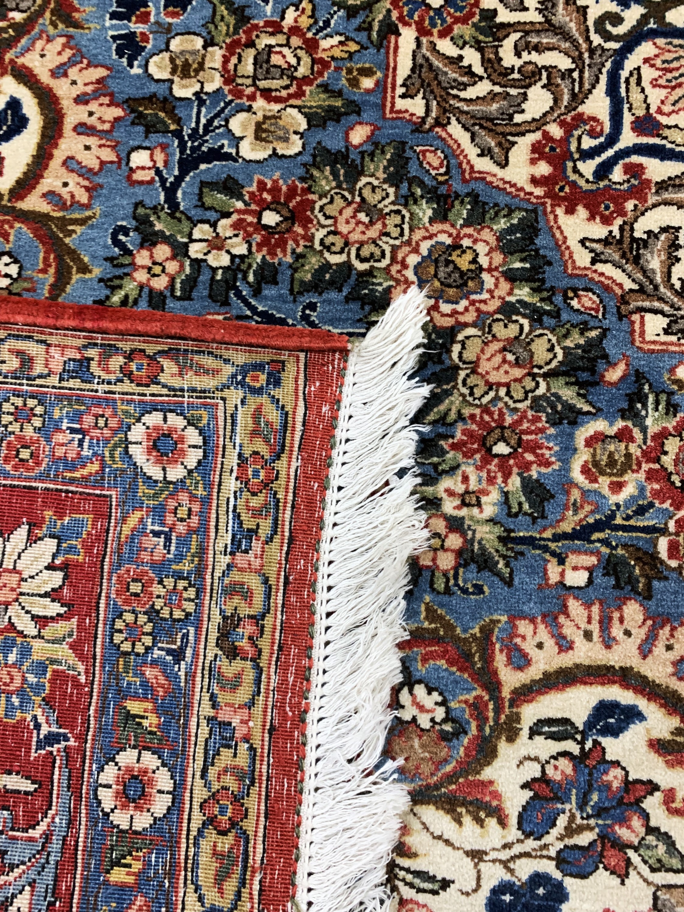 Detail h: Ghom Kork alt, Persien, Mitte 20.Jhd, Korkwolle auf Baumwolle, ca. 383 x 263 cm, EHZ: 2