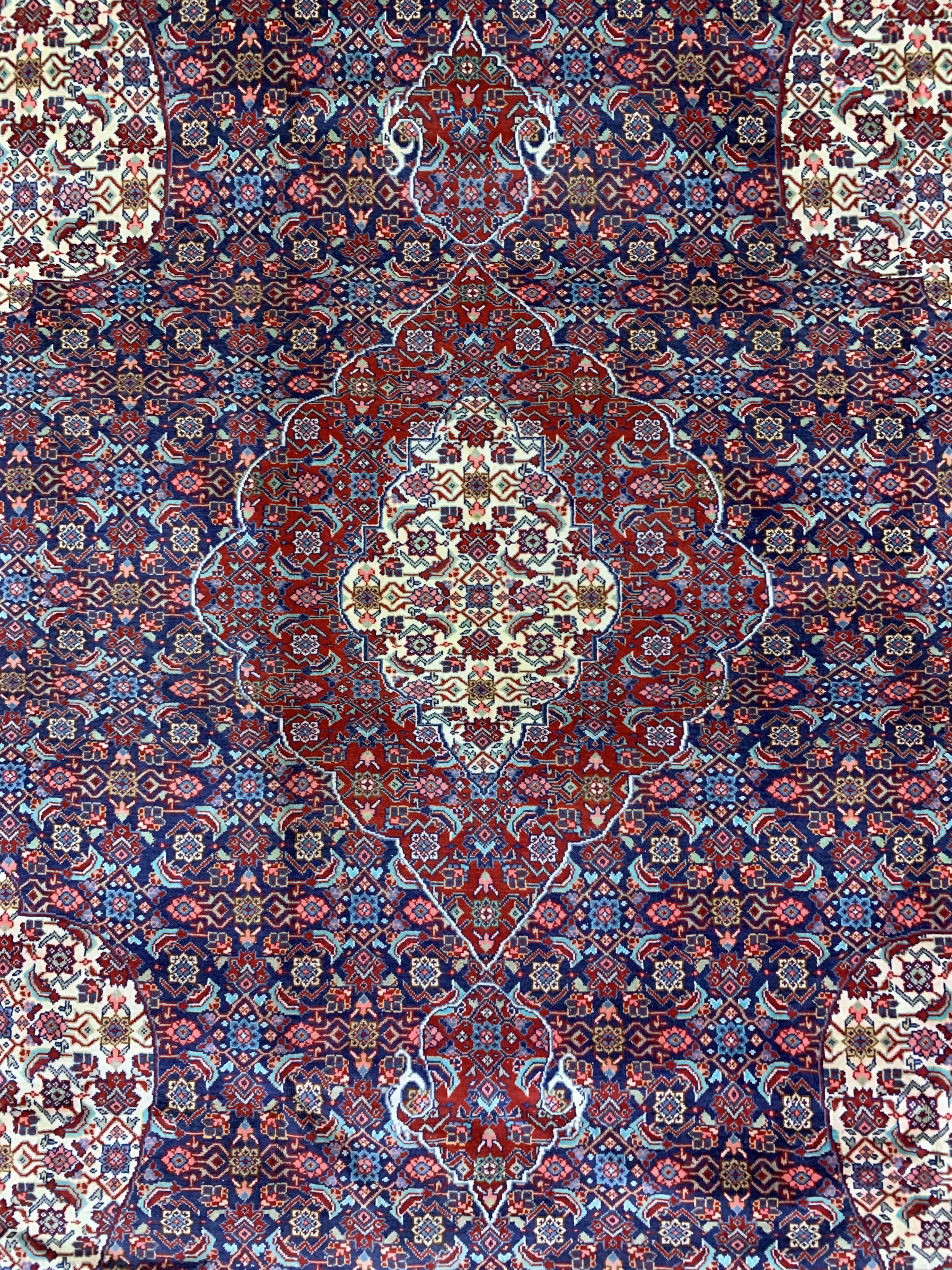 Detail c: Sarab Kork, Persien, Mitte 20.Jhd, Korkwolle auf Baumwolle, ca. 318 x 217 cm, EHZ: 2