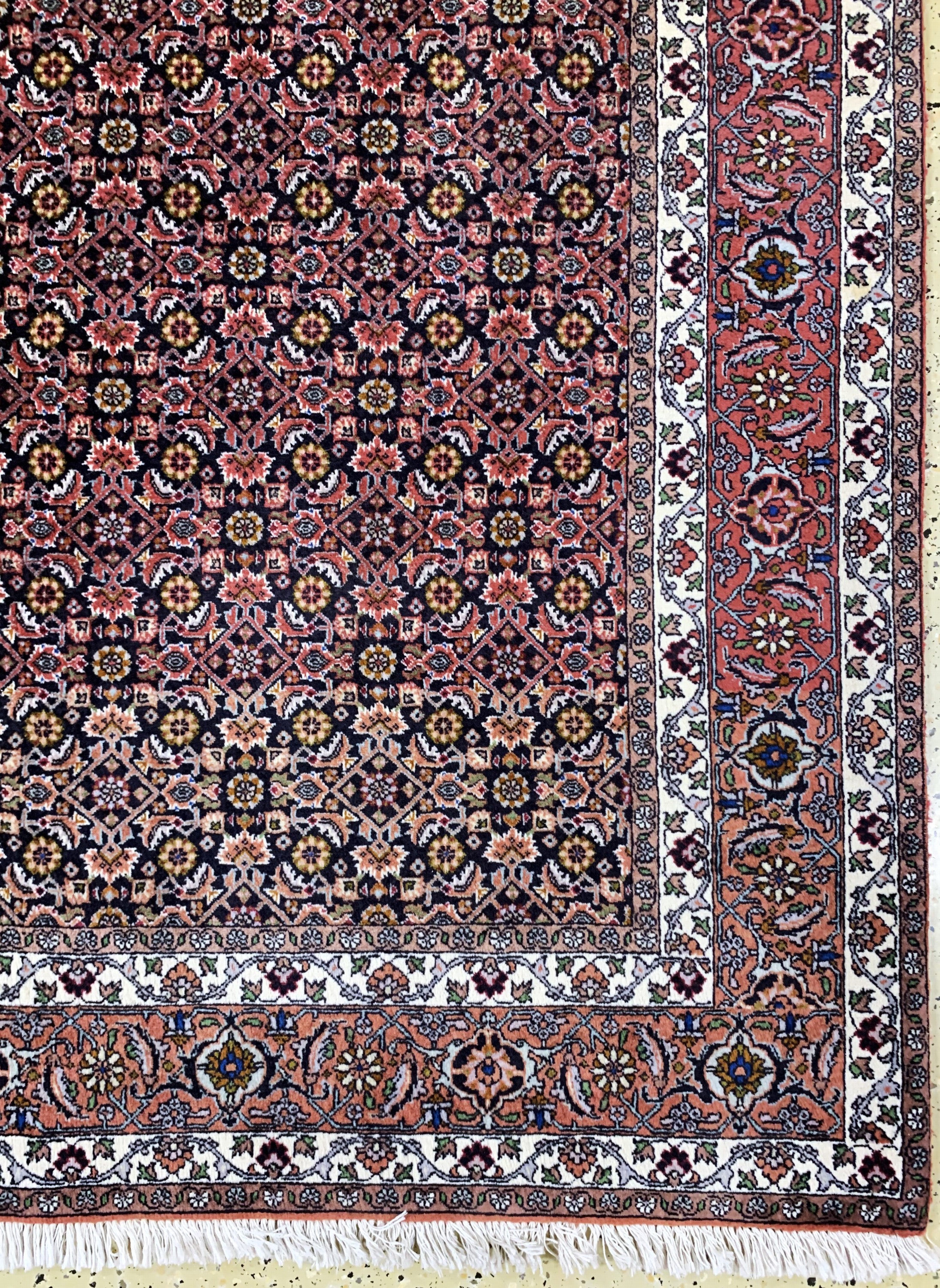 Detail a: Bidjar fein, Persien, Ende 20.Jhd, Korkwolle auf Baumwolle, ca. 244 x 172 cm, gereinigt, EHZ: 2