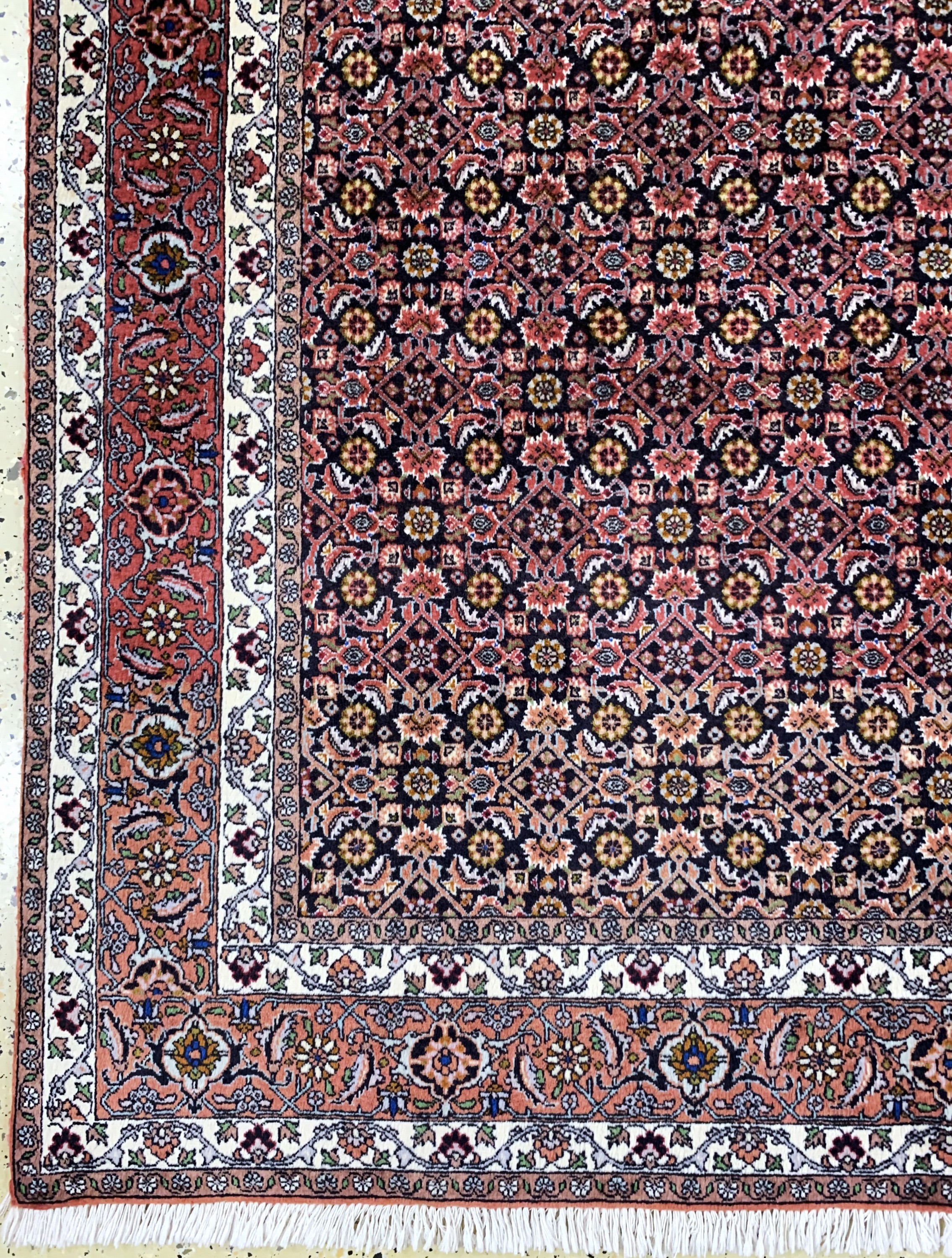 Detail b: Bidjar fein, Persien, Ende 20.Jhd, Korkwolle auf Baumwolle, ca. 244 x 172 cm, gereinigt, EHZ: 2