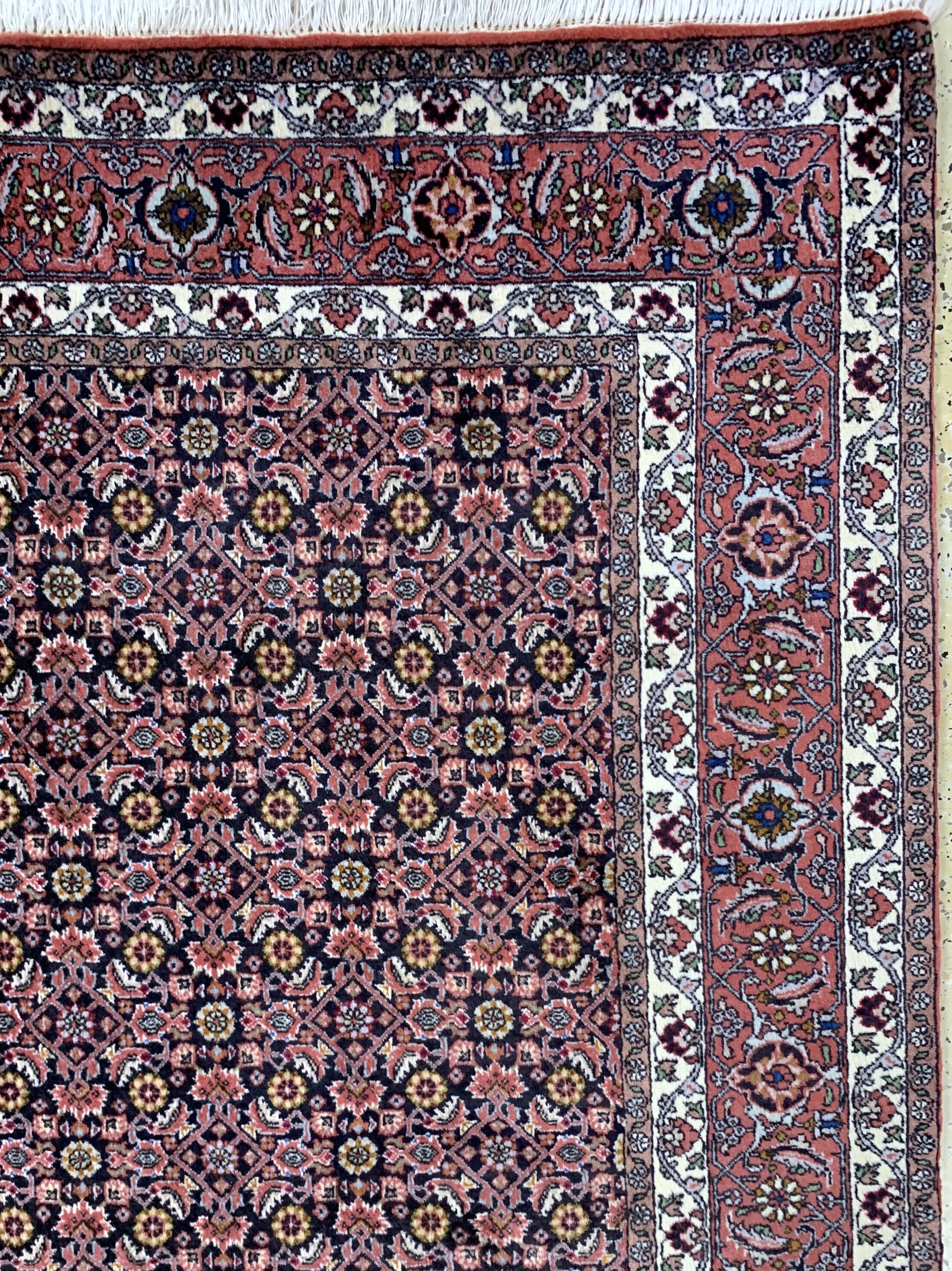 Detail d: Bidjar fein, Persien, Ende 20.Jhd, Korkwolle auf Baumwolle, ca. 244 x 172 cm, gereinigt, EHZ: 2