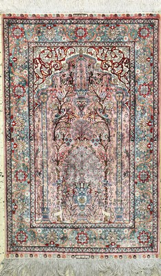 Image China Seide fein, Ende 20.Jhd., Wolle auf Baumwolle, ca. 91 x 61 cm, ca. 1,0 Mio. ...
