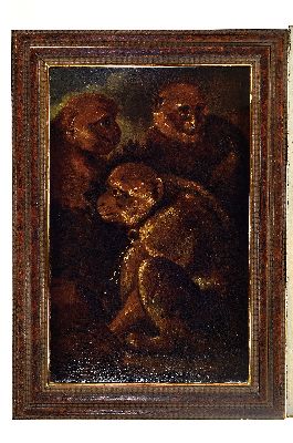26904452k - Zuschreibung: Francesco Londonio, 1723-1783 Mailand, drei Affen, Öl/Lwd, ...