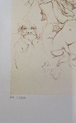 26904631l - Leonor Fini, 1908 Buenos Aires-1996 Paris, Orpheus, Radierung, handsigniert und num. ...