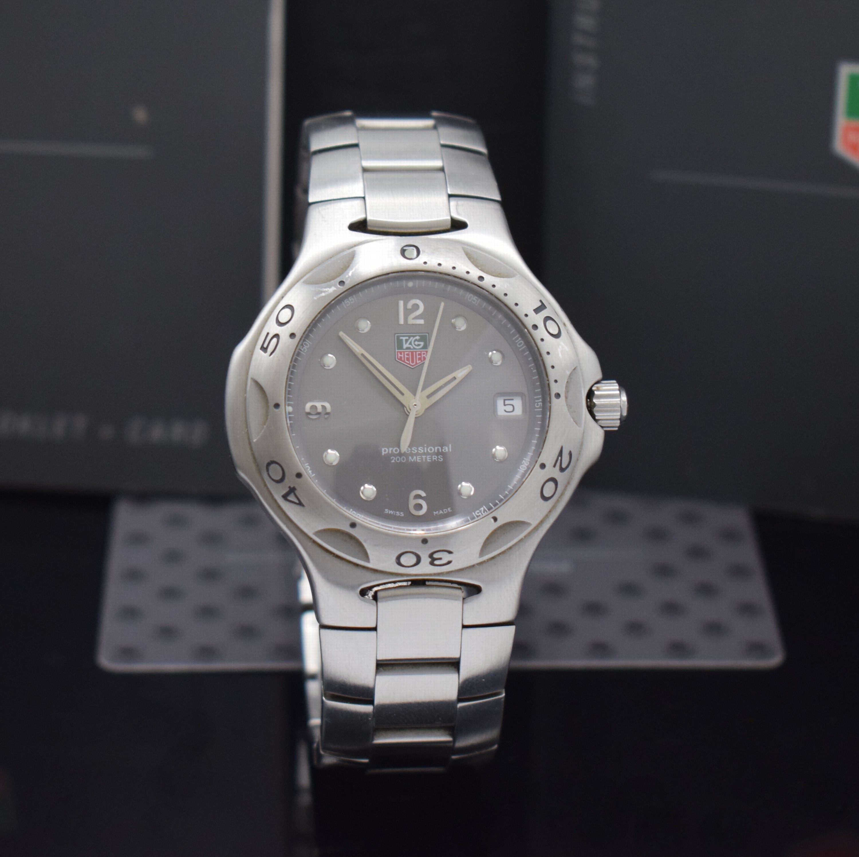 Detail b: TAG HEUER Armbanduhr Serie Kirium Referenz WL1011, quarz, Edelstahlgeh. inkl. Gliederband m. Faltschl., Boden und Krone verschr., ab Herst. wasserd., ...