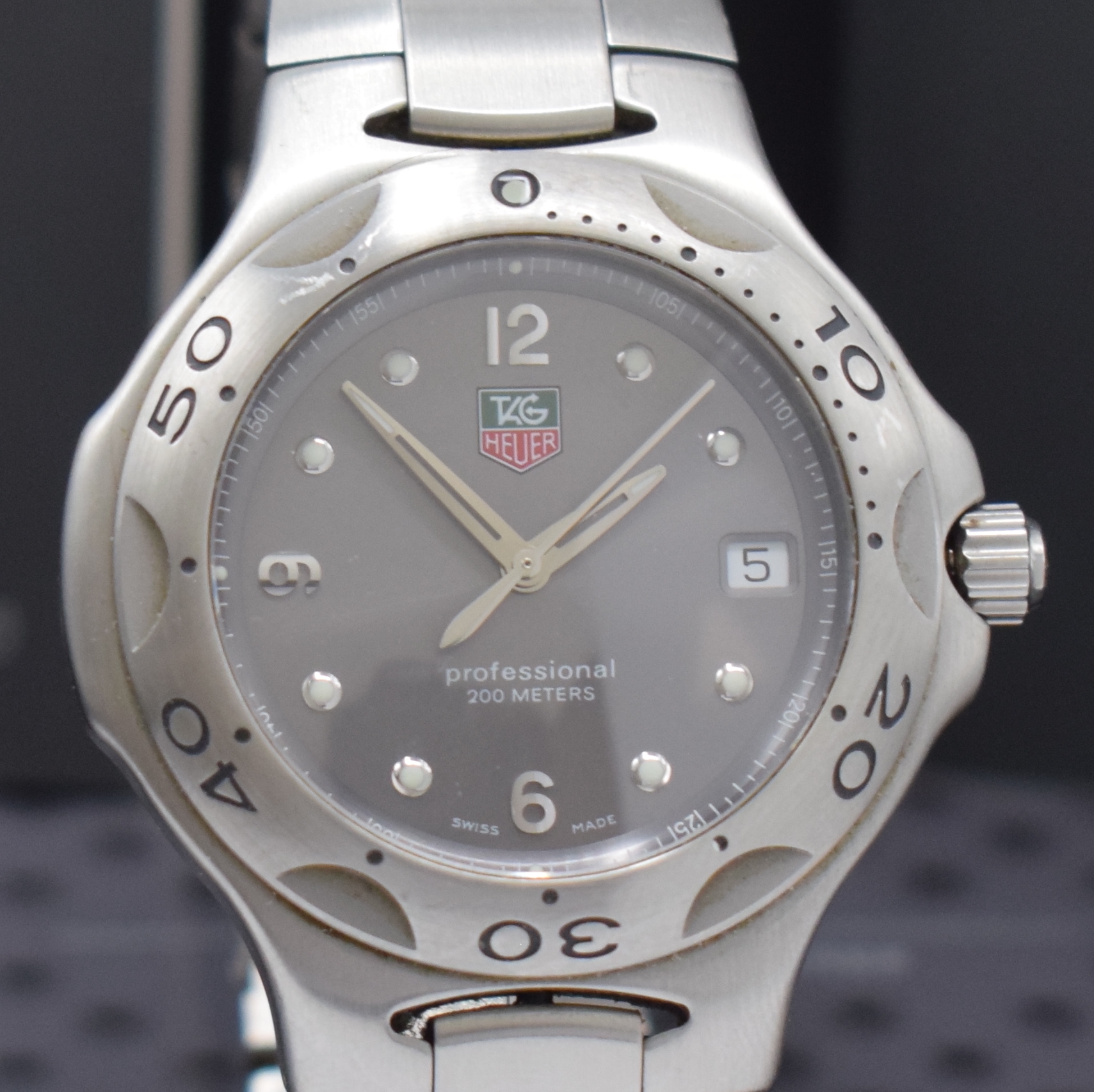 Detail c: TAG HEUER Armbanduhr Serie Kirium Referenz WL1011, quarz, Edelstahlgeh. inkl. Gliederband m. Faltschl., Boden und Krone verschr., ab Herst. wasserd., ...