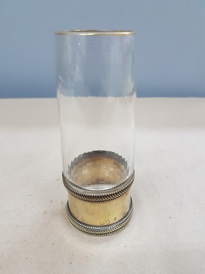 26904867c - Glas mit Silbermontur, Lobmeyr Wien, 19. Jh., 950er Silbermontur vergoldet von Pierre ...