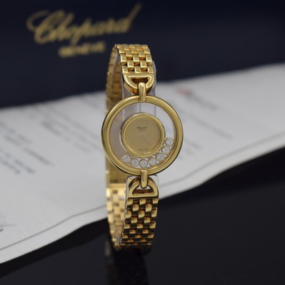 26904896b - CHOPARD Damenarmbanduhr Happy Diamonds in GG 750/000 Referenz 4105, quarz, beids. vergl. ...