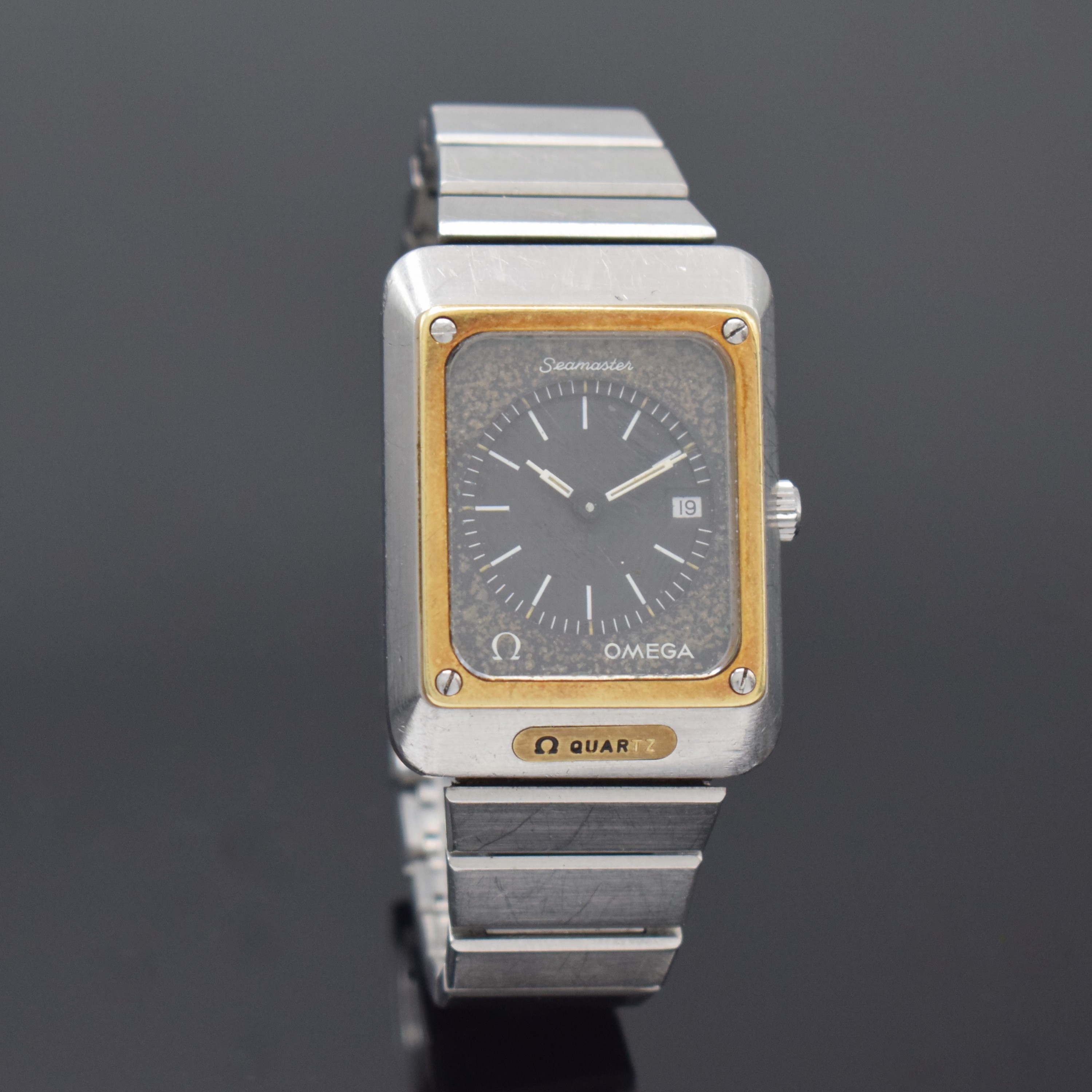 Detail a: OMEGA Seamaster "Mariner II" Armbanduhr Referenz 196.0050/396.0838, Schweiz um 1975, quarz, Edelstahlgeh. inkl. orig. Gliederband m. ...