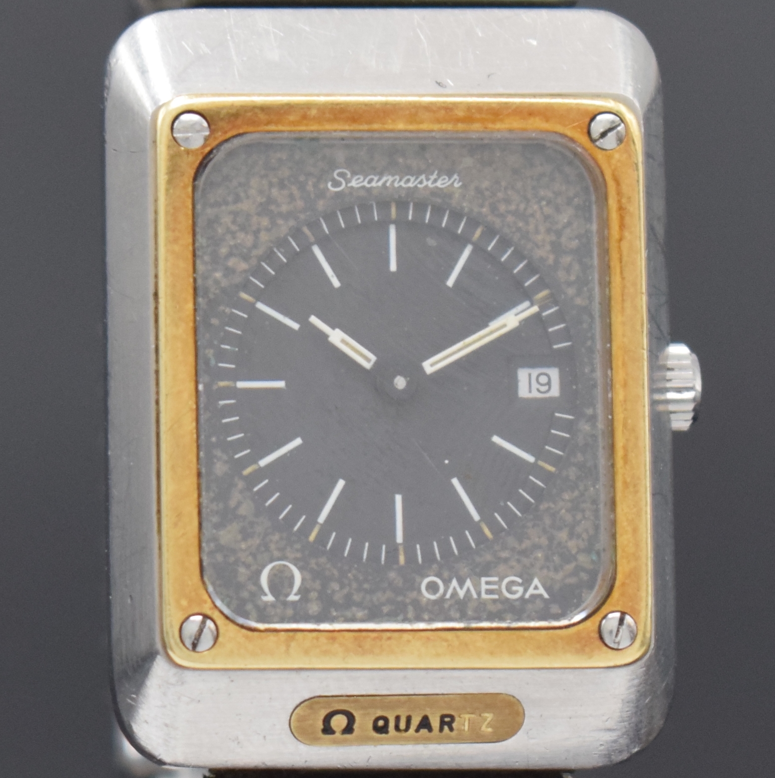 Detail b: OMEGA Seamaster "Mariner II" Armbanduhr Referenz 196.0050/396.0838, Schweiz um 1975, quarz, Edelstahlgeh. inkl. orig. Gliederband m. ...