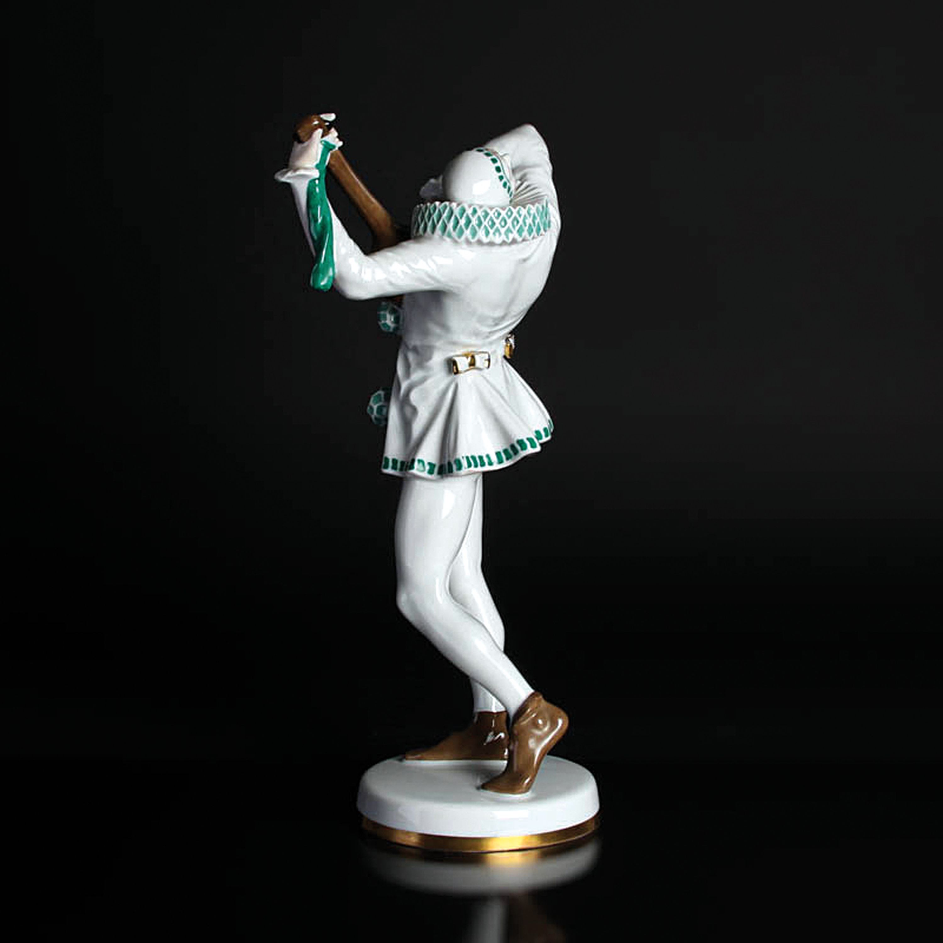 Detail f: Porzellanfigur "Serenade", Hutschenreuther, Abteilung für Kunst, Selb, Marke wohl 1930/40er-Jahre, Porzellan, farbig staffiert, H. 36 cm, ...