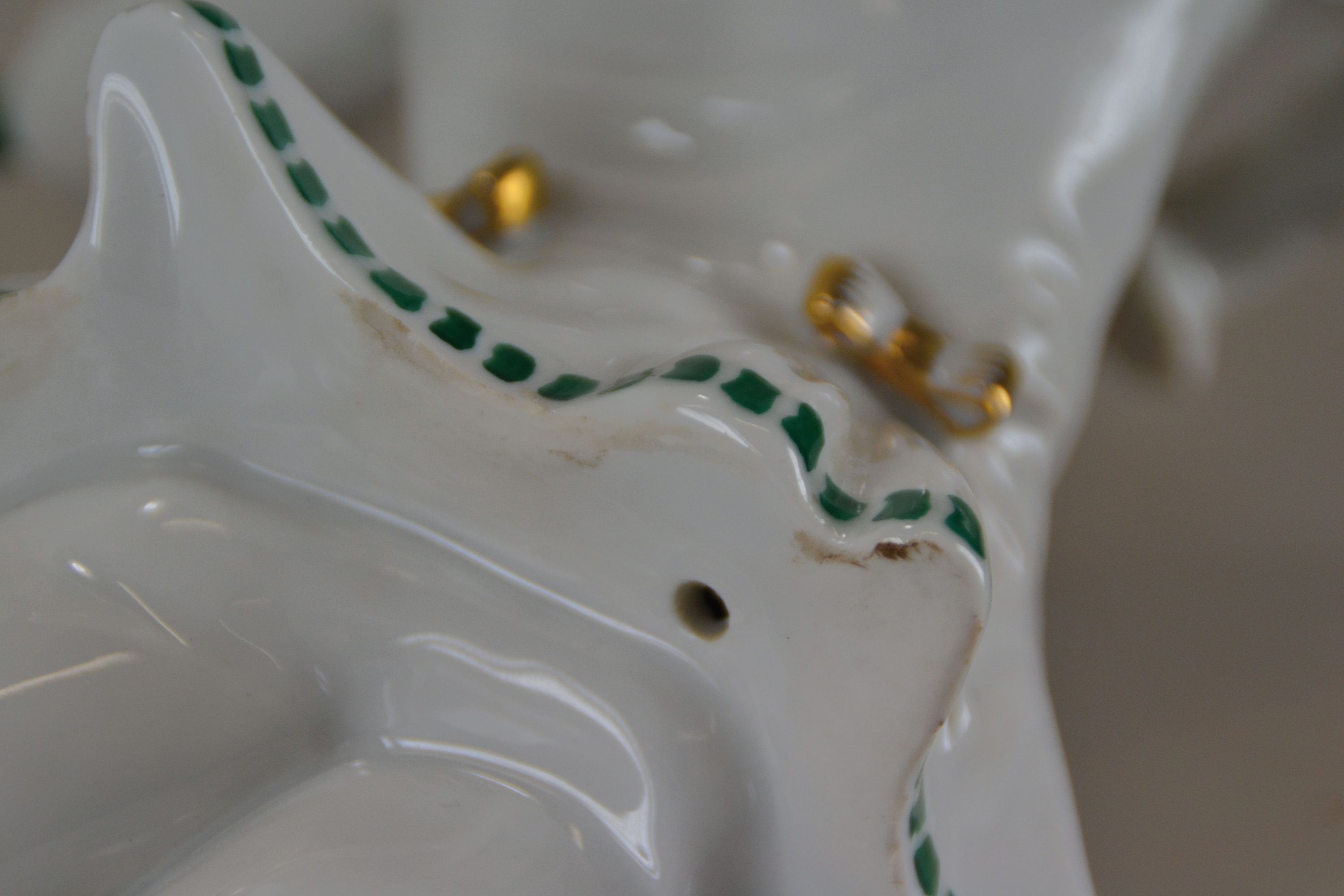 Detail i: Porzellanfigur "Serenade", Hutschenreuther, Abteilung für Kunst, Selb, Marke wohl 1930/40er-Jahre, Porzellan, farbig staffiert, H. 36 cm, ...