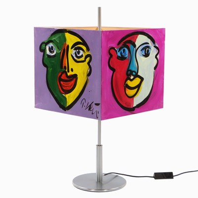 26904962a - Peter Robert Keil, Kunstobjekt Lampe bzw. Lampenschirm, ohne Titel, Lampe ca. 79x40x40 ...