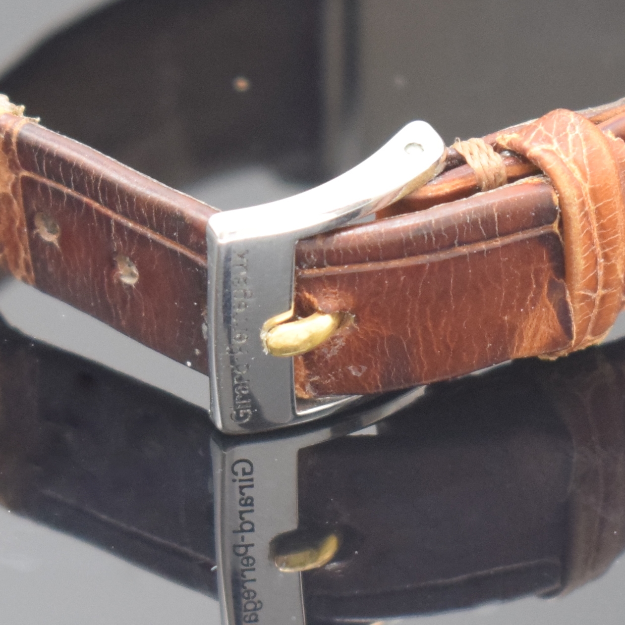 Detail d: GIRARD-PERREGAUX Richeville Damenarmbanduhr Referenz 2602, Schweiz um 1995, Automatik, tonneauförmiges Geh. in Edelstahl/Gold komb. inkl. orig. ...