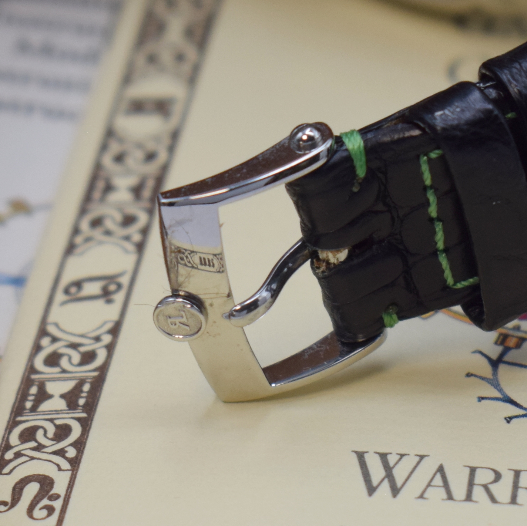 Detail b: CHRONOSWISS Pacific Armbandchronograph Referenz CH7583, Automatik, beids. vergl. Geh. in Edelstahl inkl. orig. Lederband m. Dornschl., Boden 5-fach ...