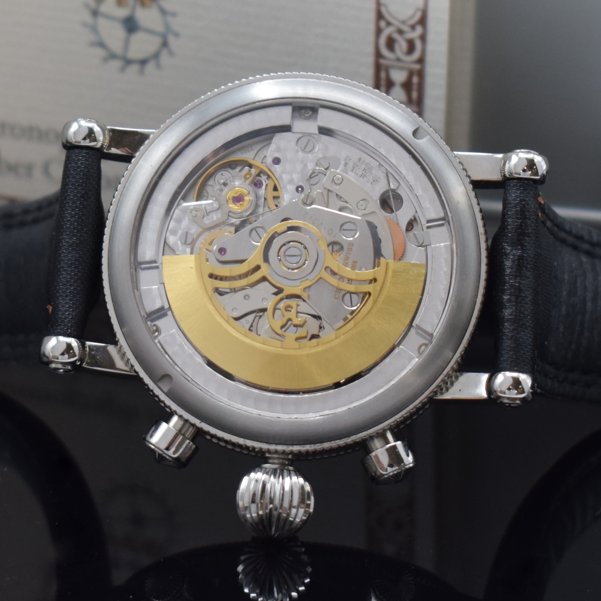 Detail g: CHRONOSWISS Timemaster D Herrenchronograph Referenz CH7533, Schweiz um 2010, Automatik, beids. vergl. Geh. in Edelstahl inkl. orig. Lederband m. ...