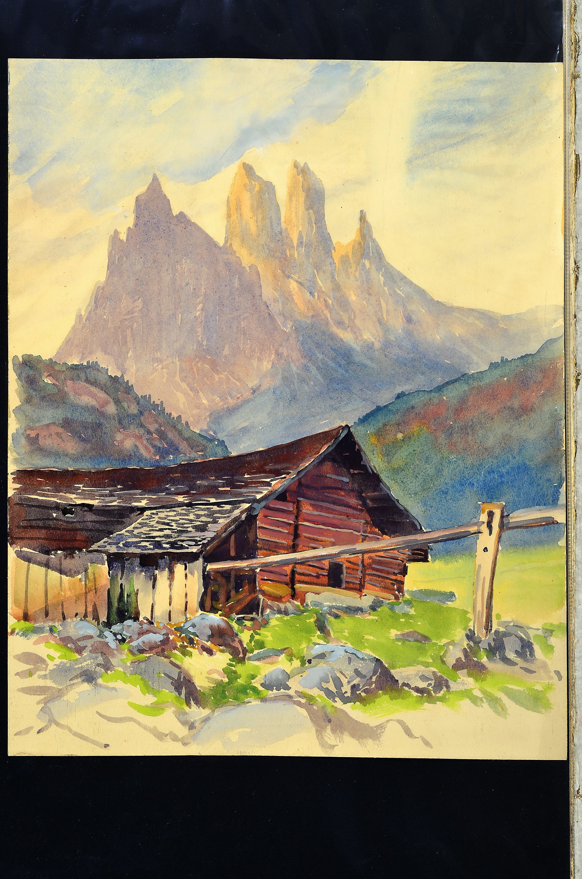 Detail l: Franz Rotter, 1900-1944, 2 Aquarelle, "Bischofsmütze von Filzmoos" 38x31 cm, und "Oberndorf-Südliches Waldviertel" 32x48 cm, ...