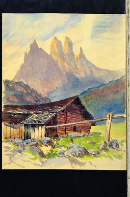 26906085l - Franz Rotter, 1900-1944, 2 Aquarelle, "Bischofsmütze von Filzmoos" 38x31 ...