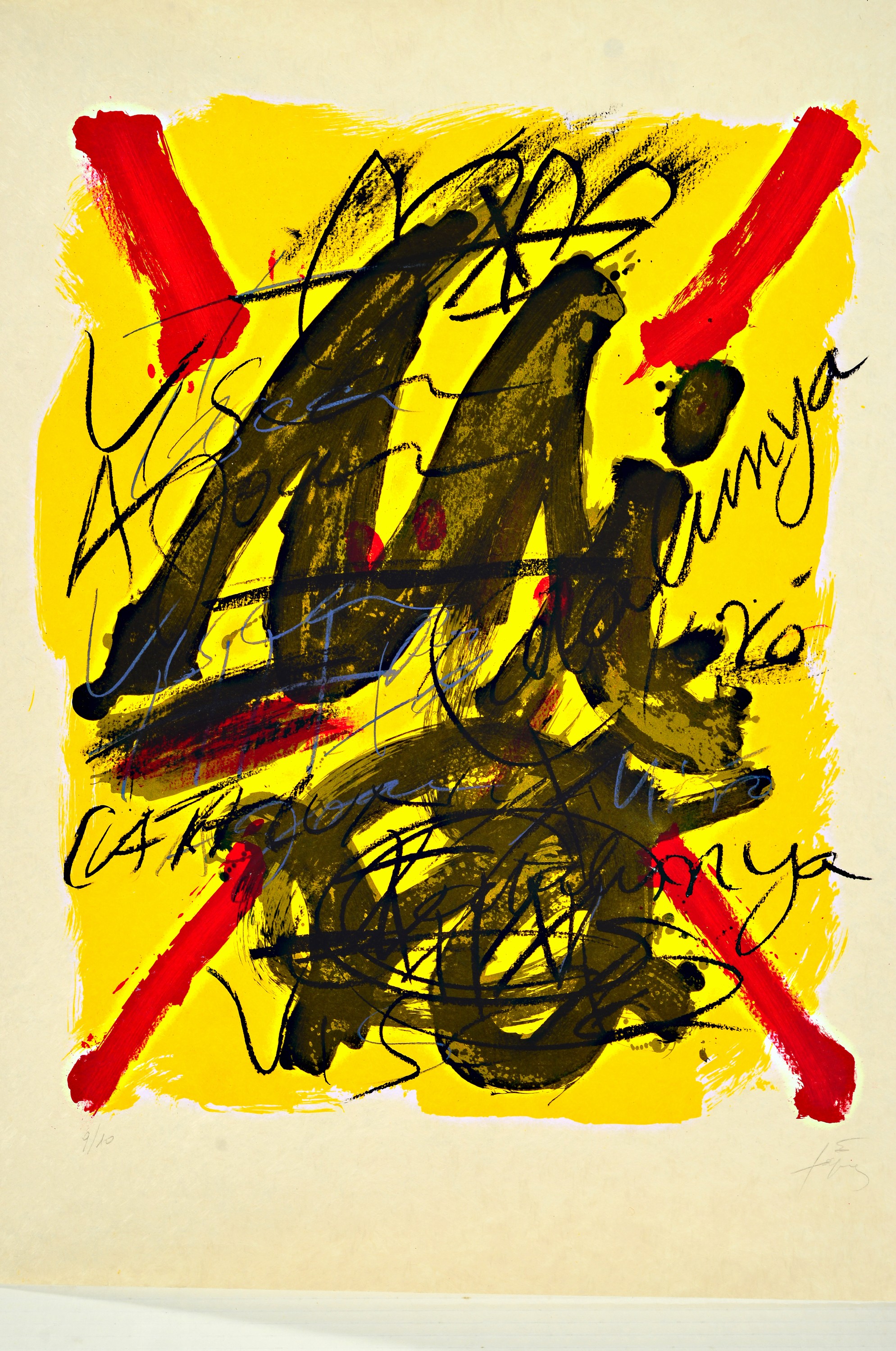 Image 26906114 - Antoni Tapies, 1923-2012, Lithographie auf Japon nacre, 1973, Ed. 9/10, aus einer Serie ...