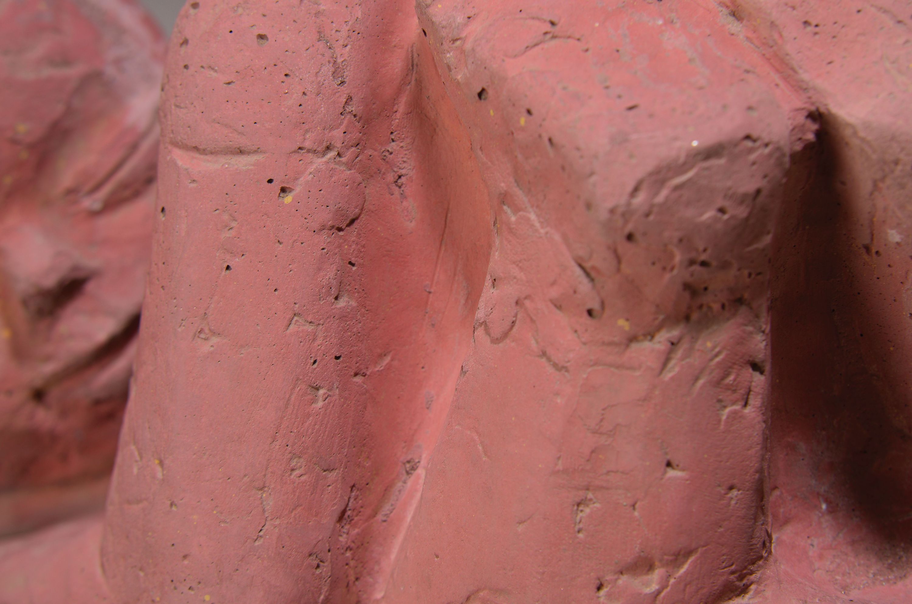 Detail l: Baldur Greiner, geb. 1946, "Embryo", Kunststein, 1991, sign., ca. 45x42x23 cm