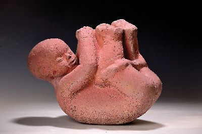 26906117k - Baldur Greiner, geb. 1946, "Embryo", Kunststein, 1991, sign., ca. 45x42x23 cm