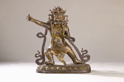 Image 26906397 - Besonders große Altarfigur des " Bodhisattva der Kraft", Vajrapani, ...