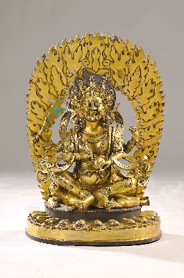 Image 26906509 - Großer Mahakala, zornvolle Gottheit mit vier Armen, Nepal, Mitte 20. Jh., ...