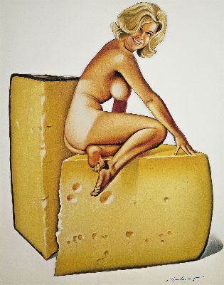 Image 26906510 - Plakat nach Mel Ramos (1935-2018) mit Gefälligkeitssignatur, Motiv "Monterey ...