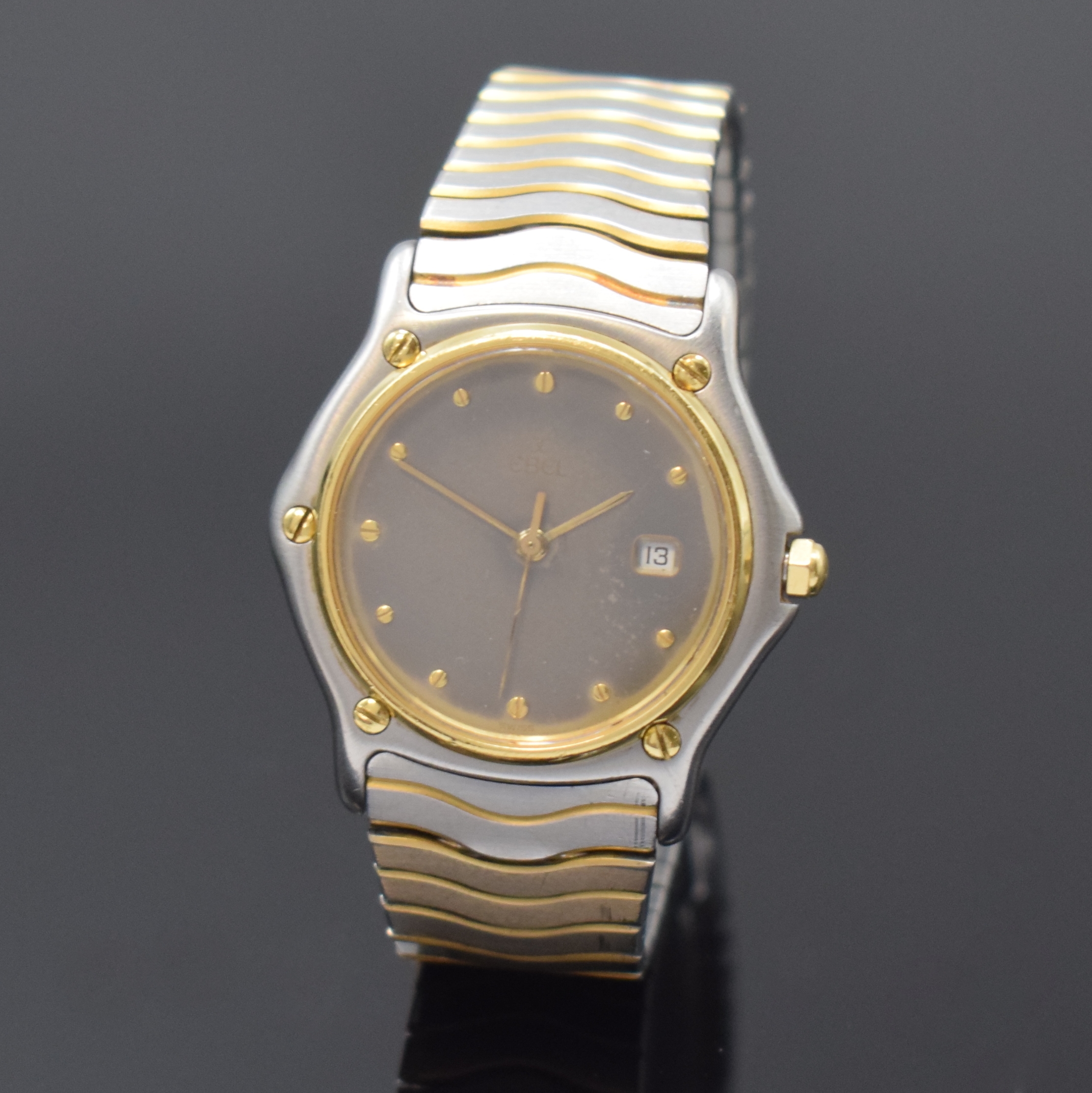 EBEL Mediumarmbanduhr Sport Classic Referenz 183909, Schweiz um 1995, Edelstahl/Gold kombiniert inkl. Wellengliederband m. Faltschl., quarz, ...