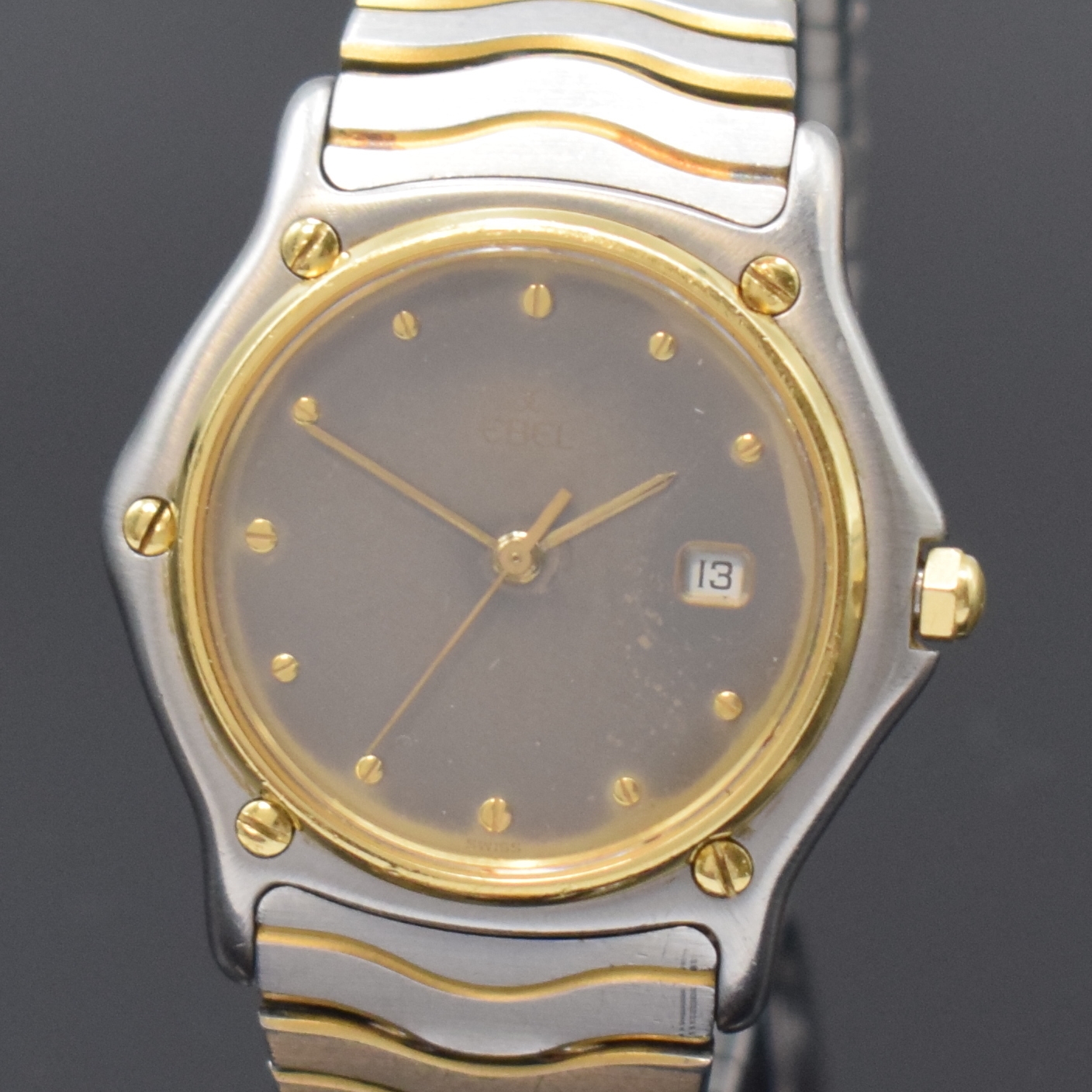 Detail a: EBEL Mediumarmbanduhr Sport Classic Referenz 183909, Schweiz um 1995, Edelstahl/Gold kombiniert inkl. Wellengliederband m. Faltschl., quarz, ...