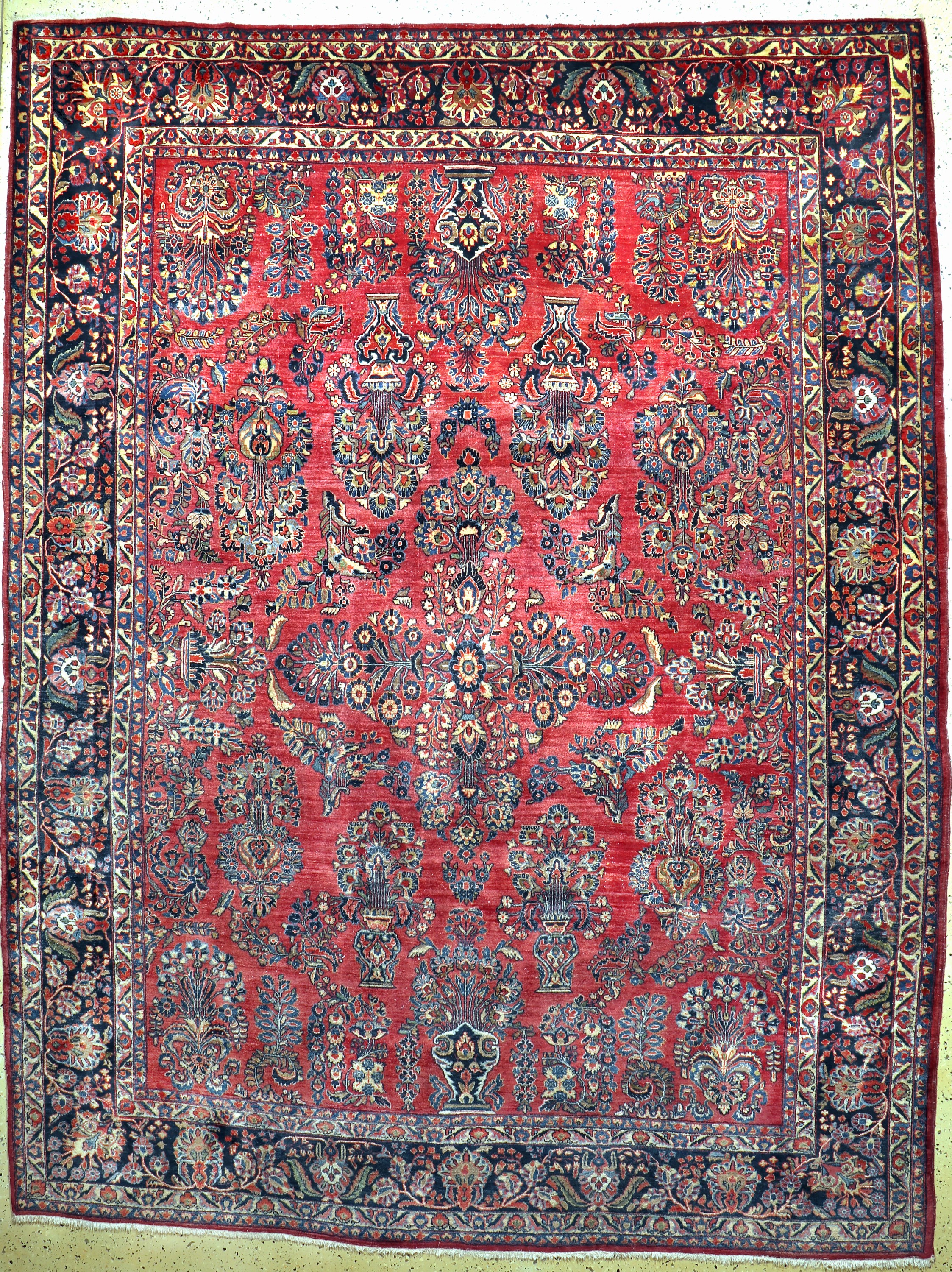 Sarogh US-Re-Import, Persien, um 1920, Wolle auf Baumwolle, ca. 356 x 288 cm, EHZ: 3