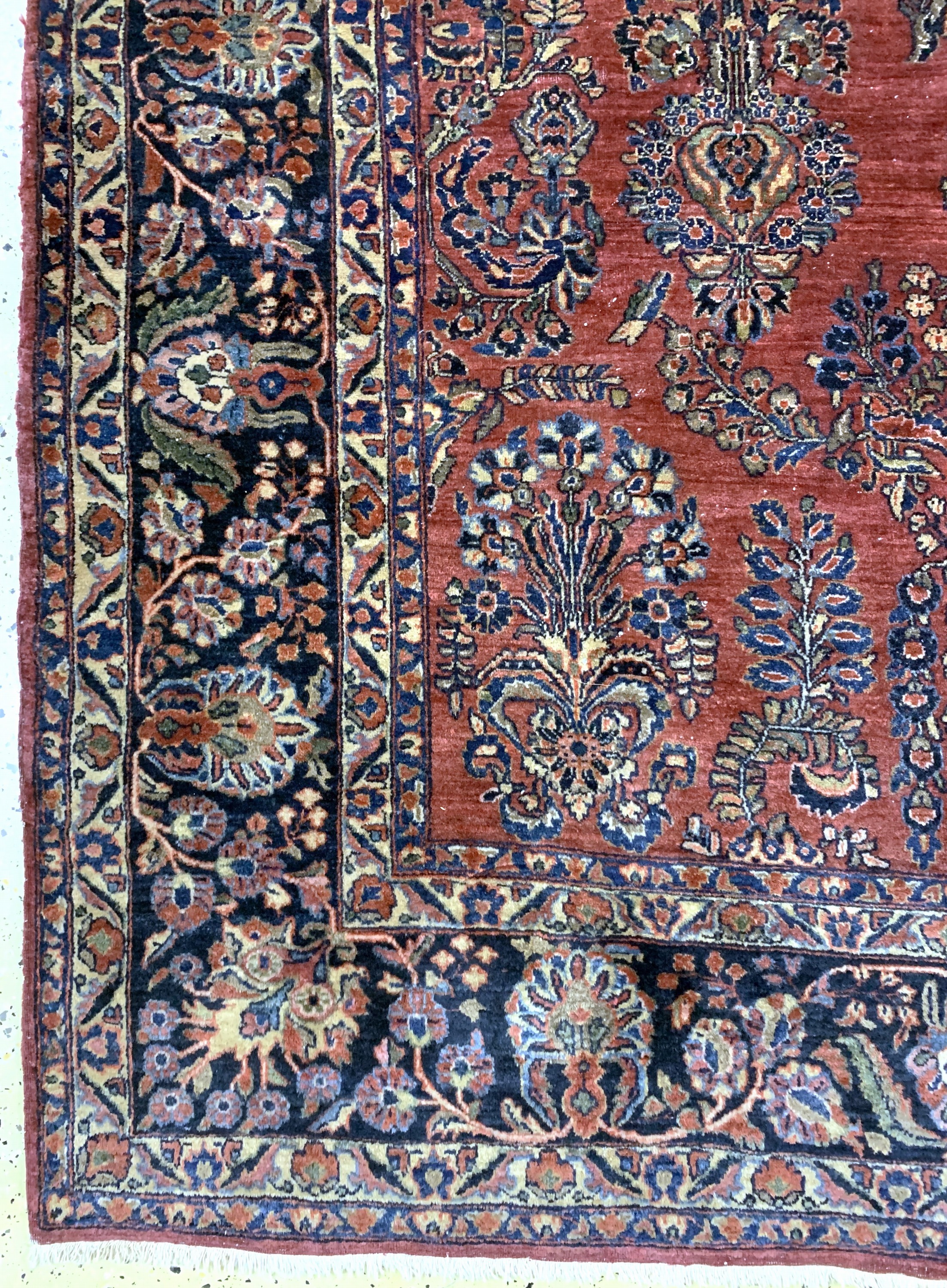 Detail b: Sarogh US-Re-Import, Persien, um 1920, Wolle auf Baumwolle, ca. 356 x 288 cm, EHZ: 3