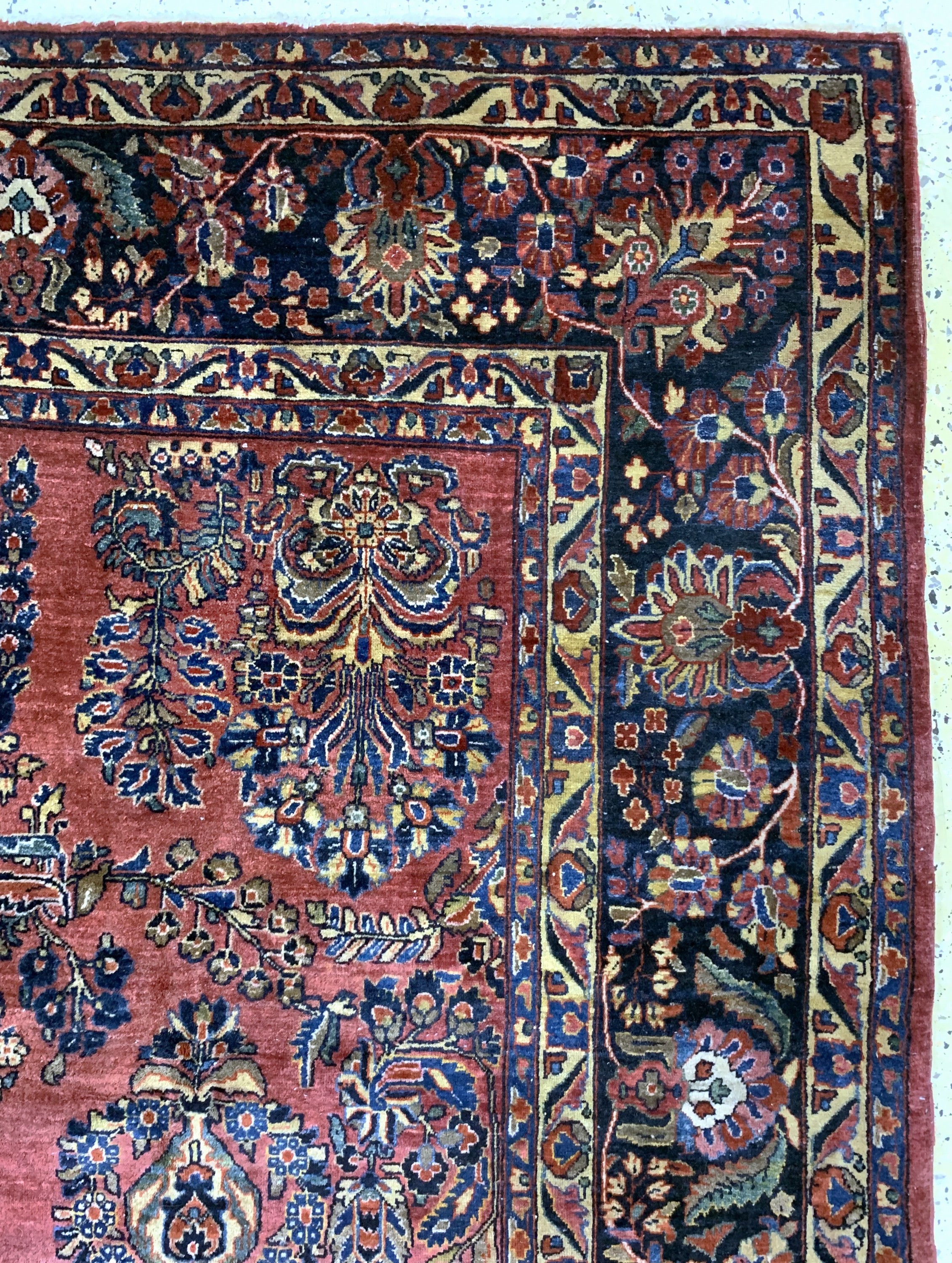 Detail f: Sarogh US-Re-Import, Persien, um 1920, Wolle auf Baumwolle, ca. 356 x 288 cm, EHZ: 3