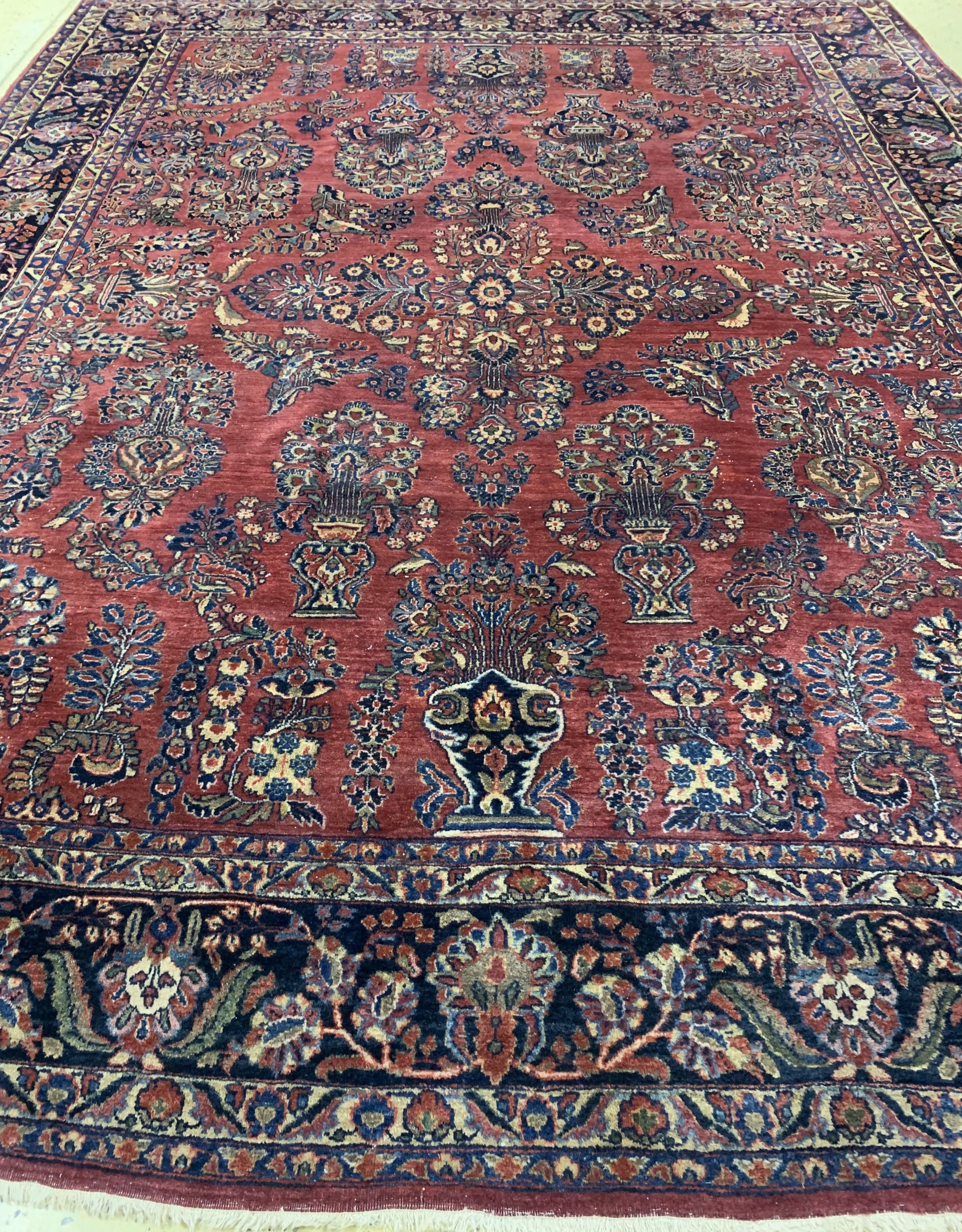 Detail g: Sarogh US-Re-Import, Persien, um 1920, Wolle auf Baumwolle, ca. 356 x 288 cm, EHZ: 3