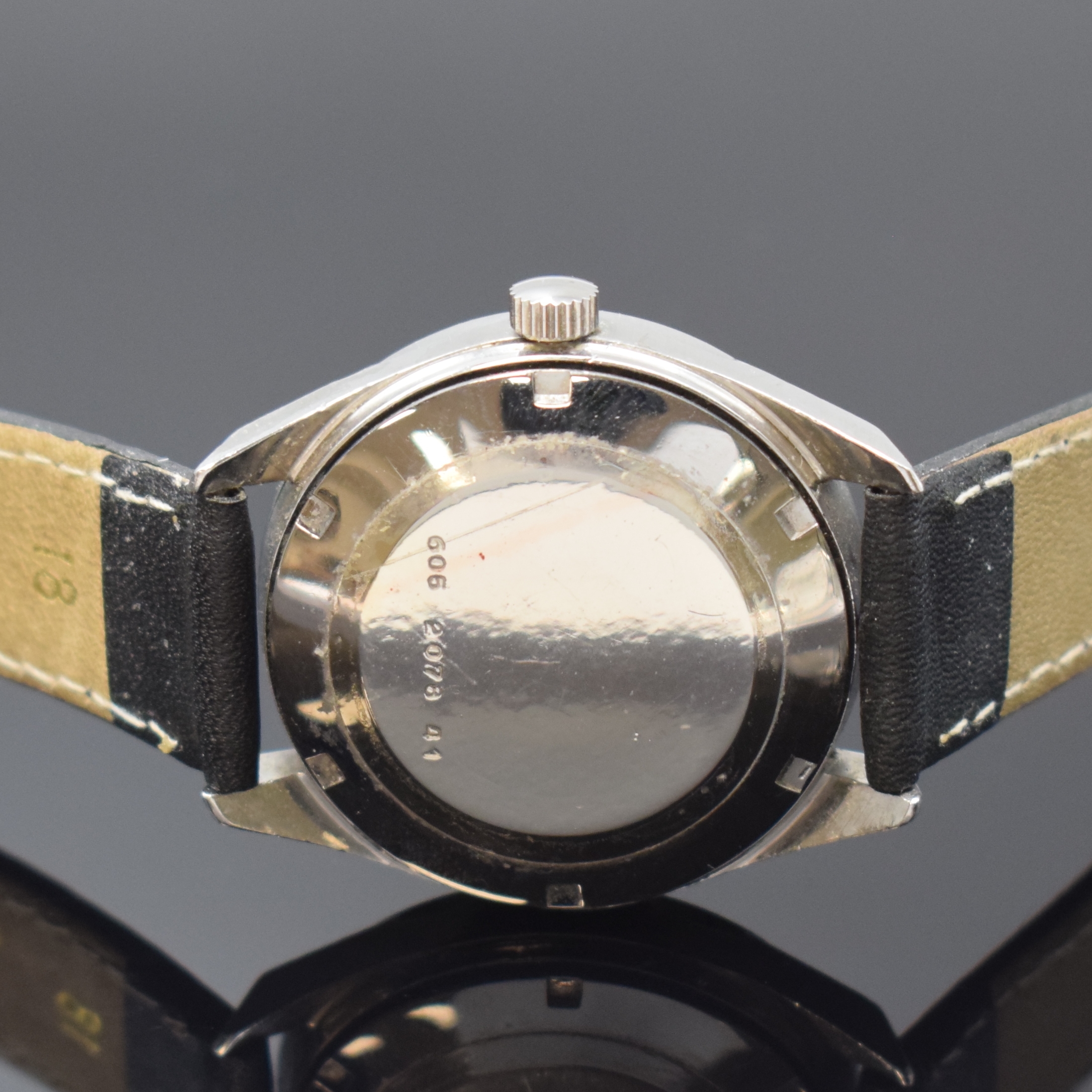 Detail c: 2 ETERNA Herrenarmbanduhren Kontiki und Kontiki 10, Schweiz 1950/60er Jahre, beide Edelstahl m. verschr. Böden, 1 x Automatik, Zifferblatt rest., ...