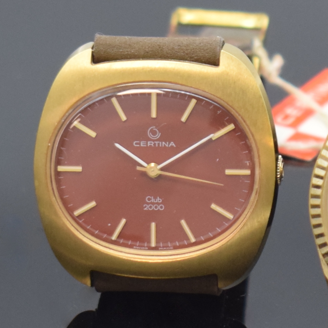 Detail a: 3 vergoldete Armbanduhren Benrus, Bulova und Certina, alle Schweiz 1960/70er Jahre, BENRUS Chronometer: Automatik, für den US- Markt, ...
