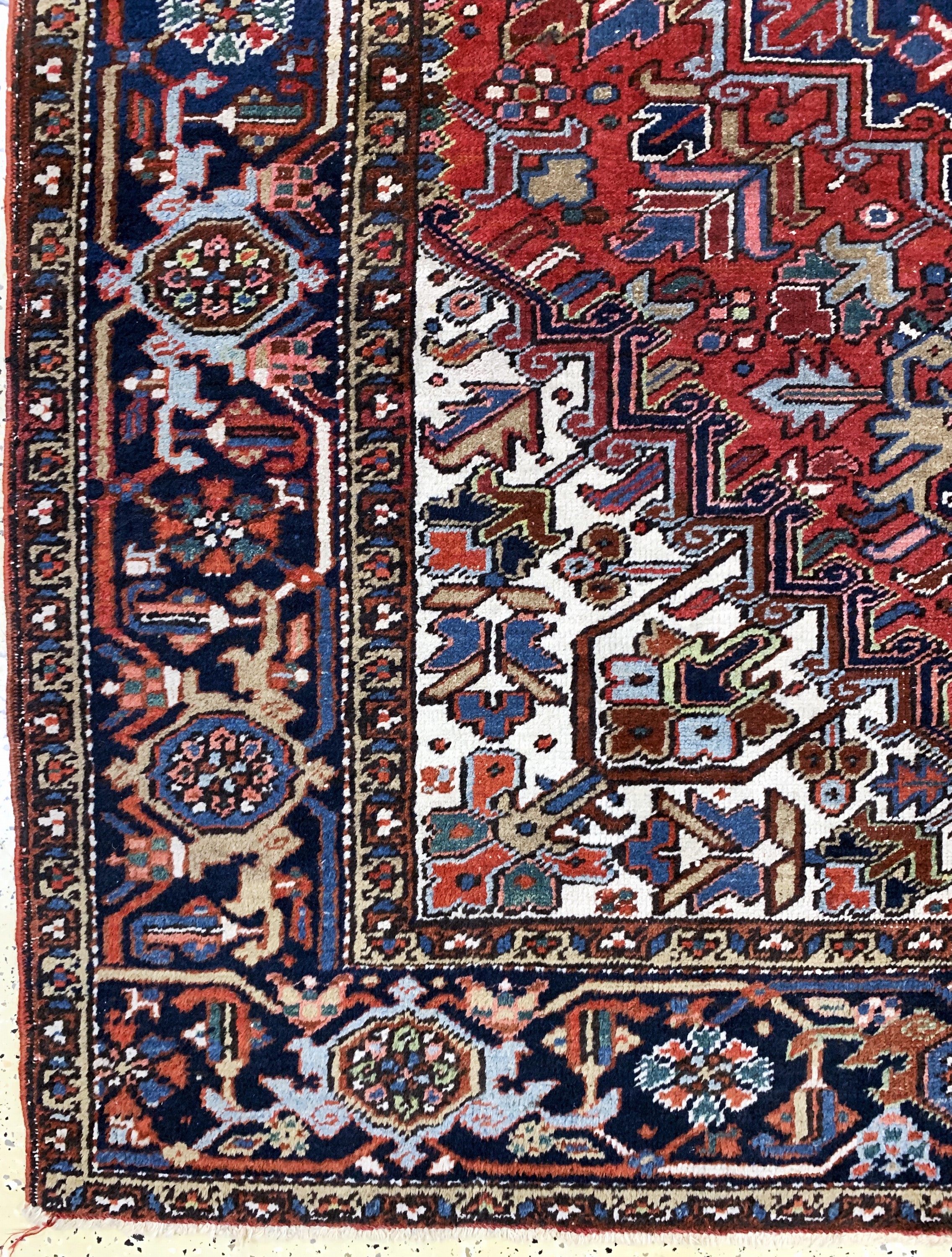 Detail b: Heriz , Persien, Wolle auf Baumwolle, ca. 280 x 185 cm, EHZ: 3