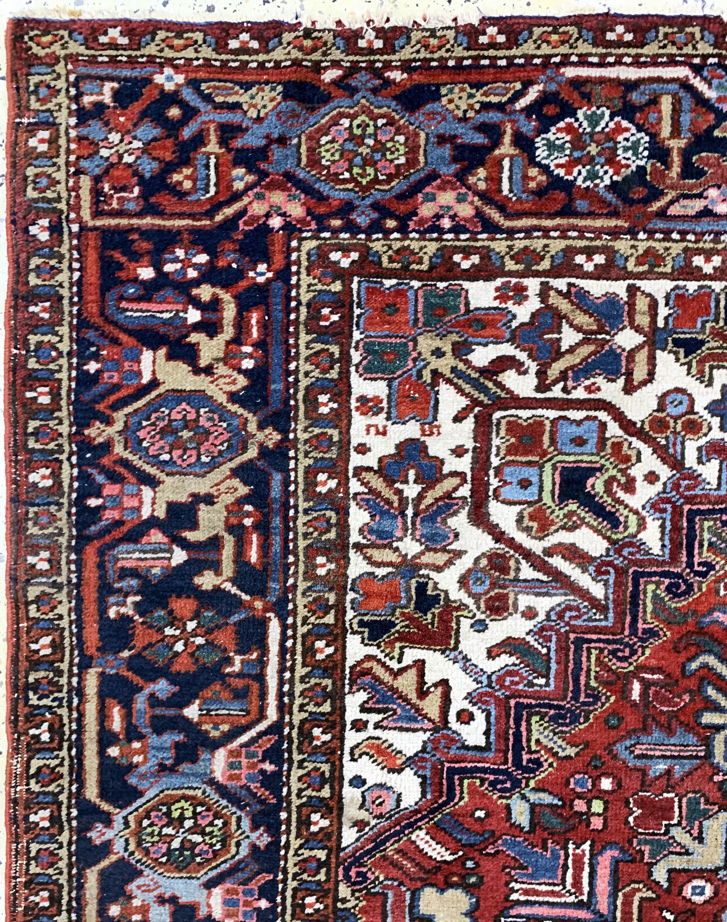 Detail d: Heriz , Persien, Wolle auf Baumwolle, ca. 280 x 185 cm, EHZ: 3