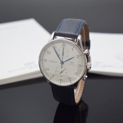 Image 26907837 - IWC Portugieser Herrenchronograph in Stahl Referenz IW371417, Automatik, neutr. ...