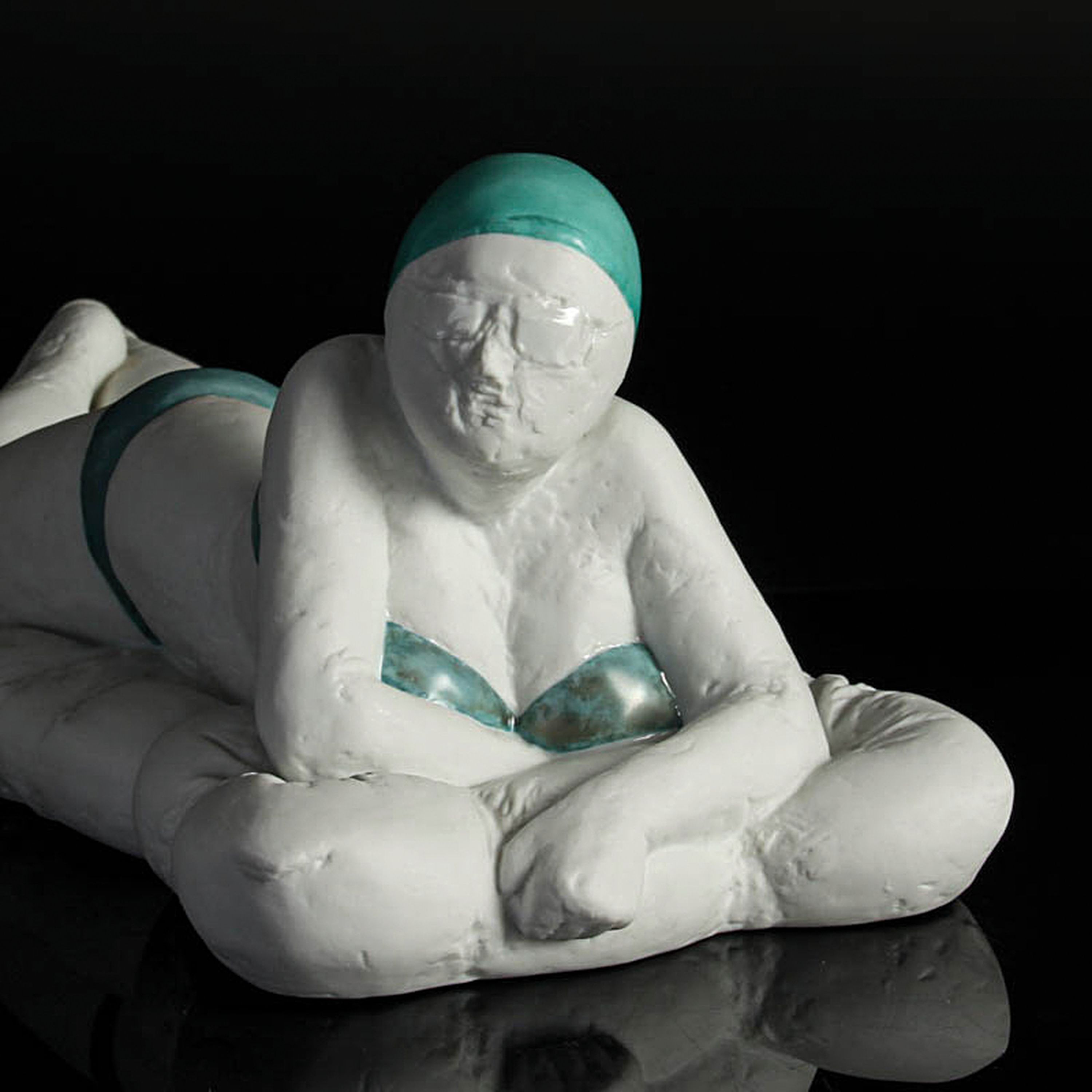 Detail l: Christa Baumgärtel, geb. 1947 kaufbeuren, Porzellanplastik für Goebel, "Menorca", 1986, Porzellan, tlw. farbig glasiert, Ed. 11/12, ...