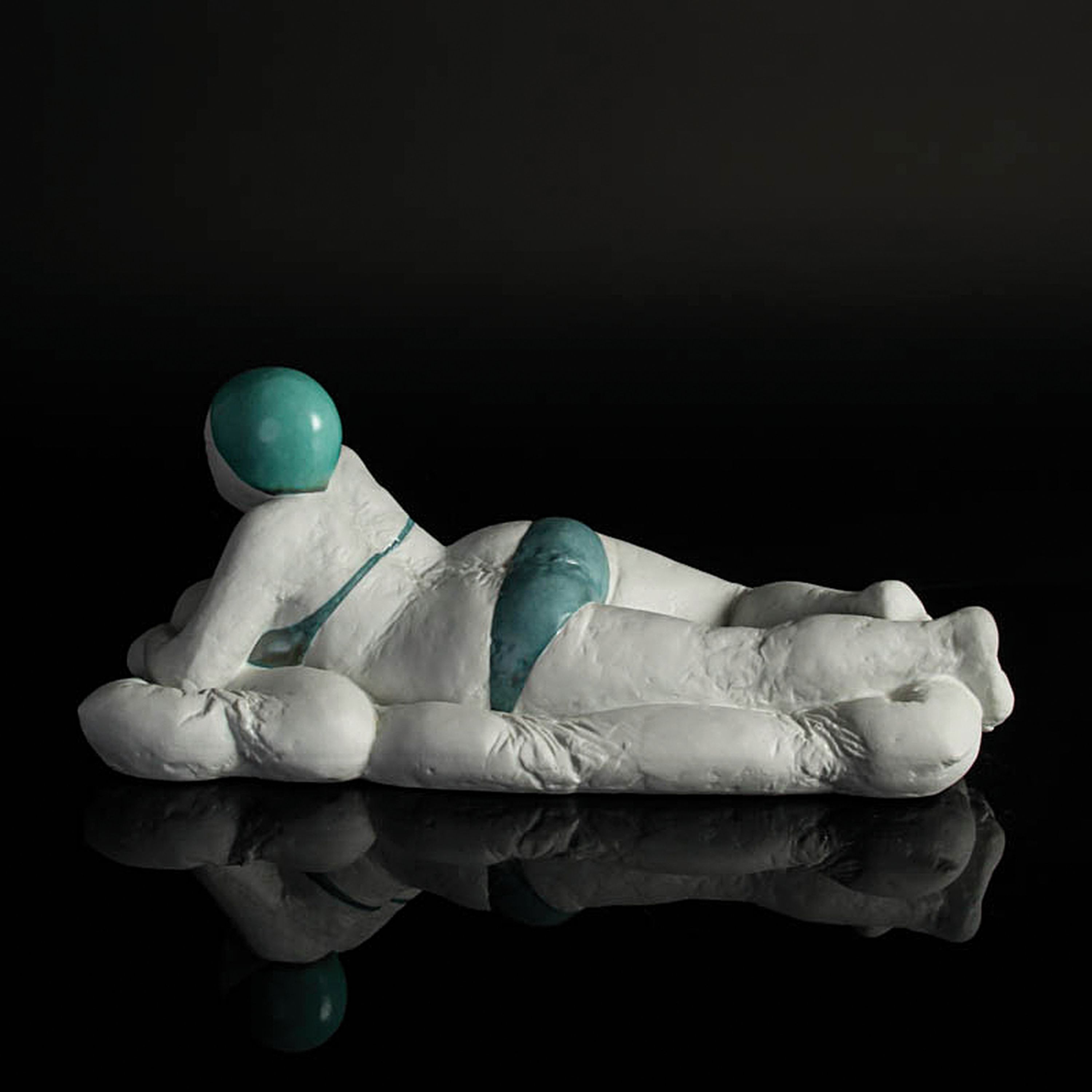 Detail m: Christa Baumgärtel, geb. 1947 kaufbeuren, Porzellanplastik für Goebel, "Menorca", 1986, Porzellan, tlw. farbig glasiert, Ed. 11/12, ...