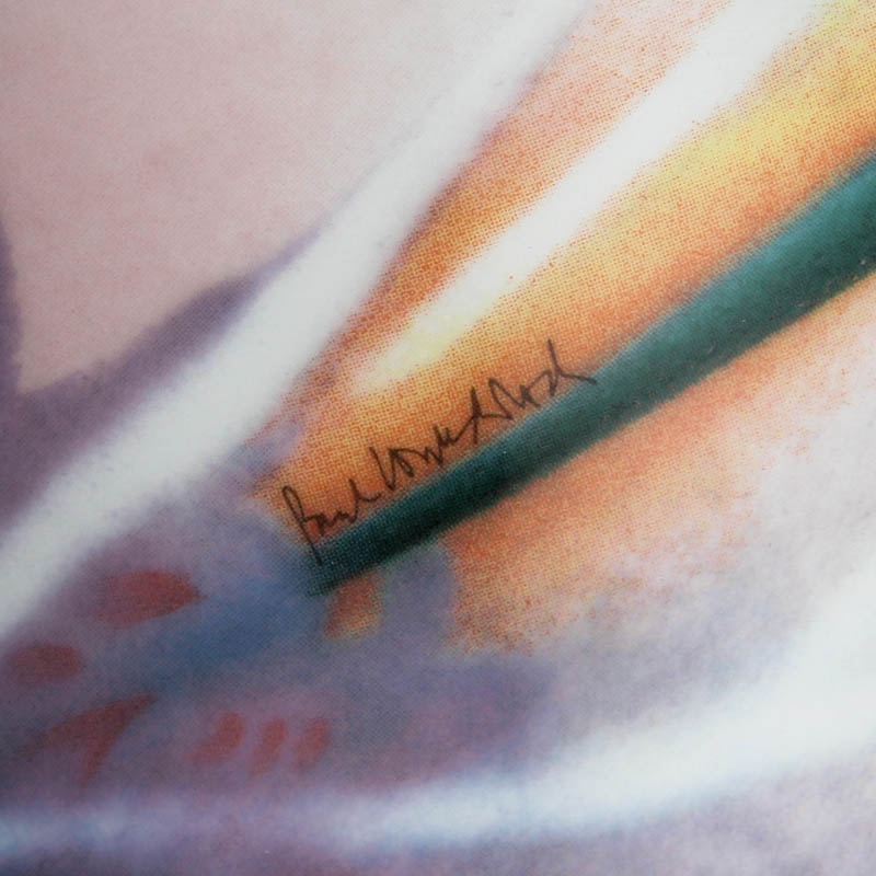 Detail g: Deckelschüssel/Ragoutschüssel, Rosenthal "Mythos", Entwurf Paul Wunderlich, bunt staffiert, Goldstaffage, H. ca. 19cm