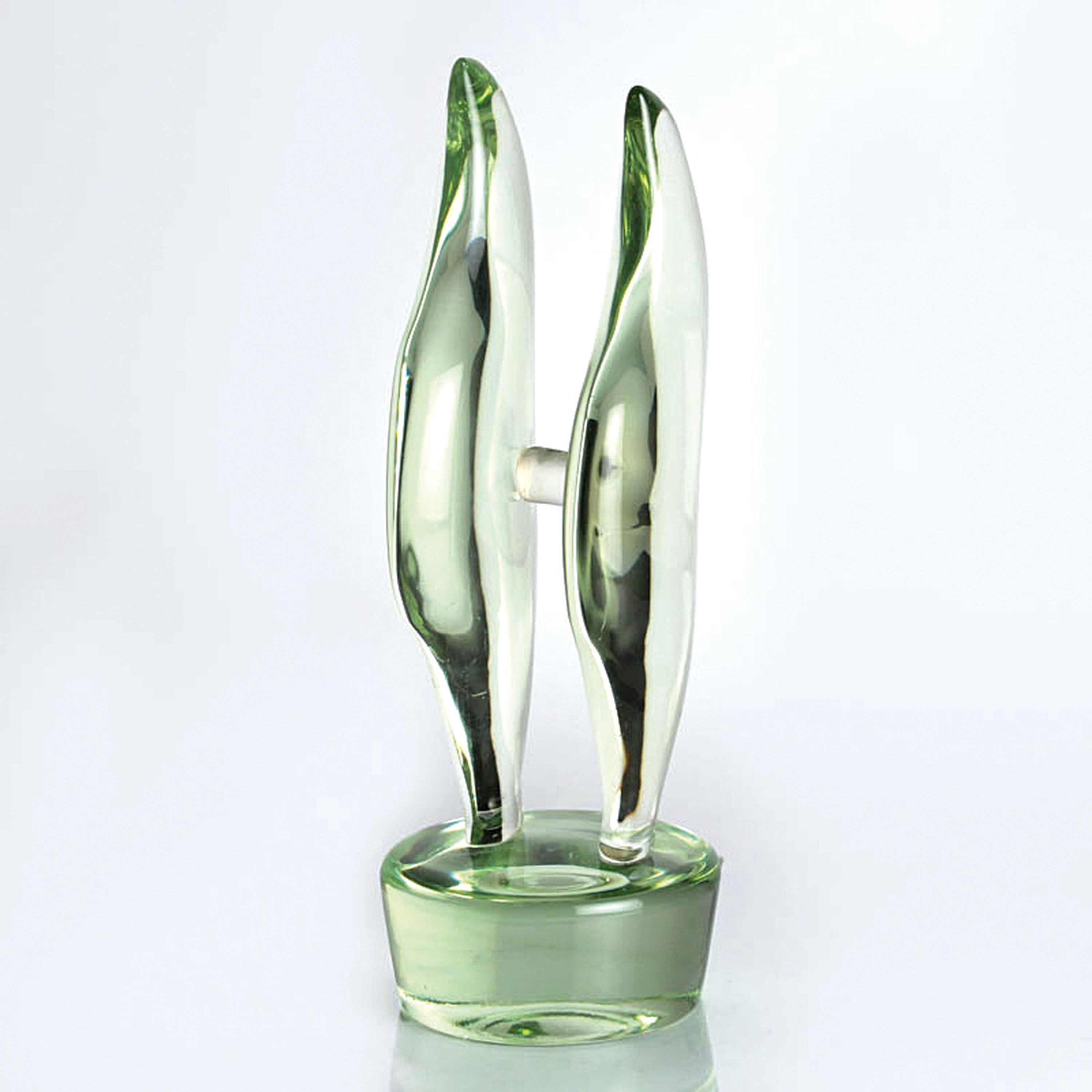 Detail c: Große Glasskulptur, Ermanno Nason Murano, um 1963-1972, Doppelflügel, mundgeblasenes Glas, H. ca. 40cm