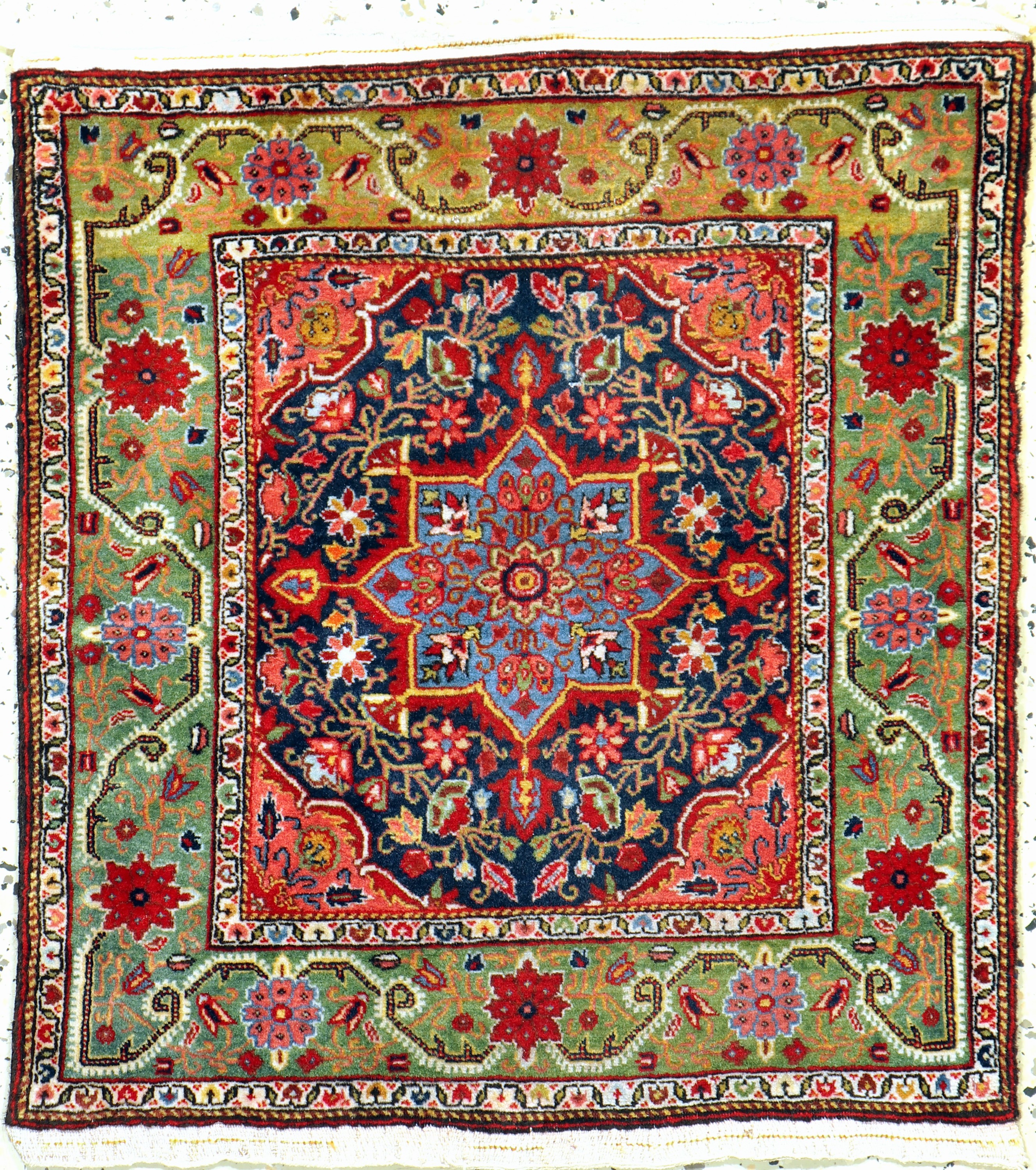 Djosan fein alt, Persien, Anfang 20.Jhd, Korkwolle auf Baumwolle, ca. 68 x 62 cm, EHZ: 2